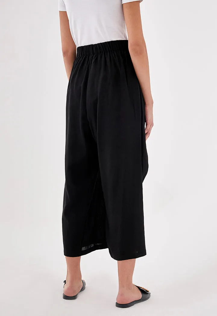 Patch Pocket Wide Leg Trouser