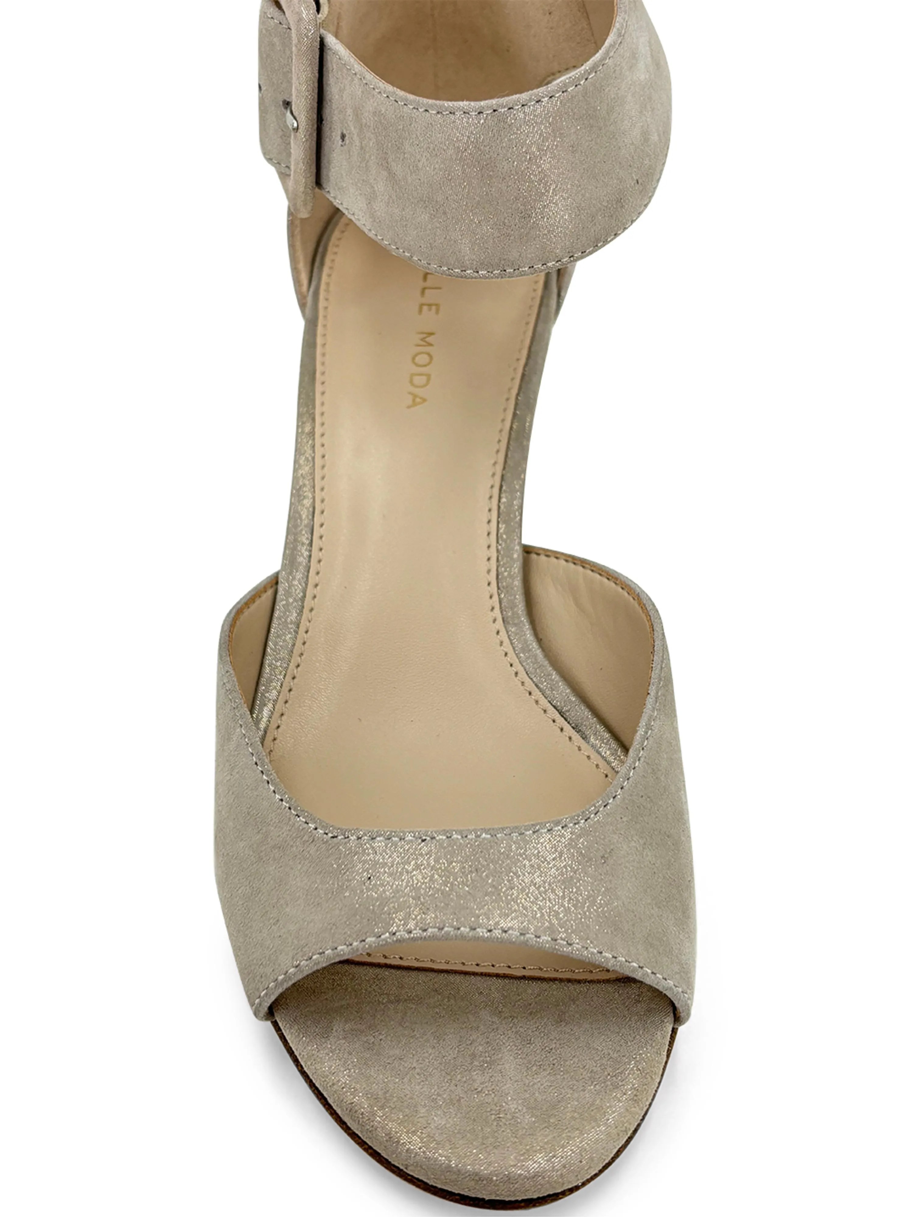 Pelle Moda Berlin Evening Sandal Taupe Shimmer