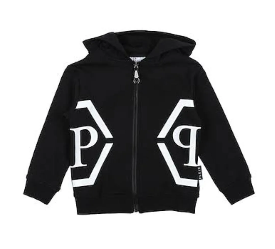 Philipp Plein Logo Jacket Zip Black