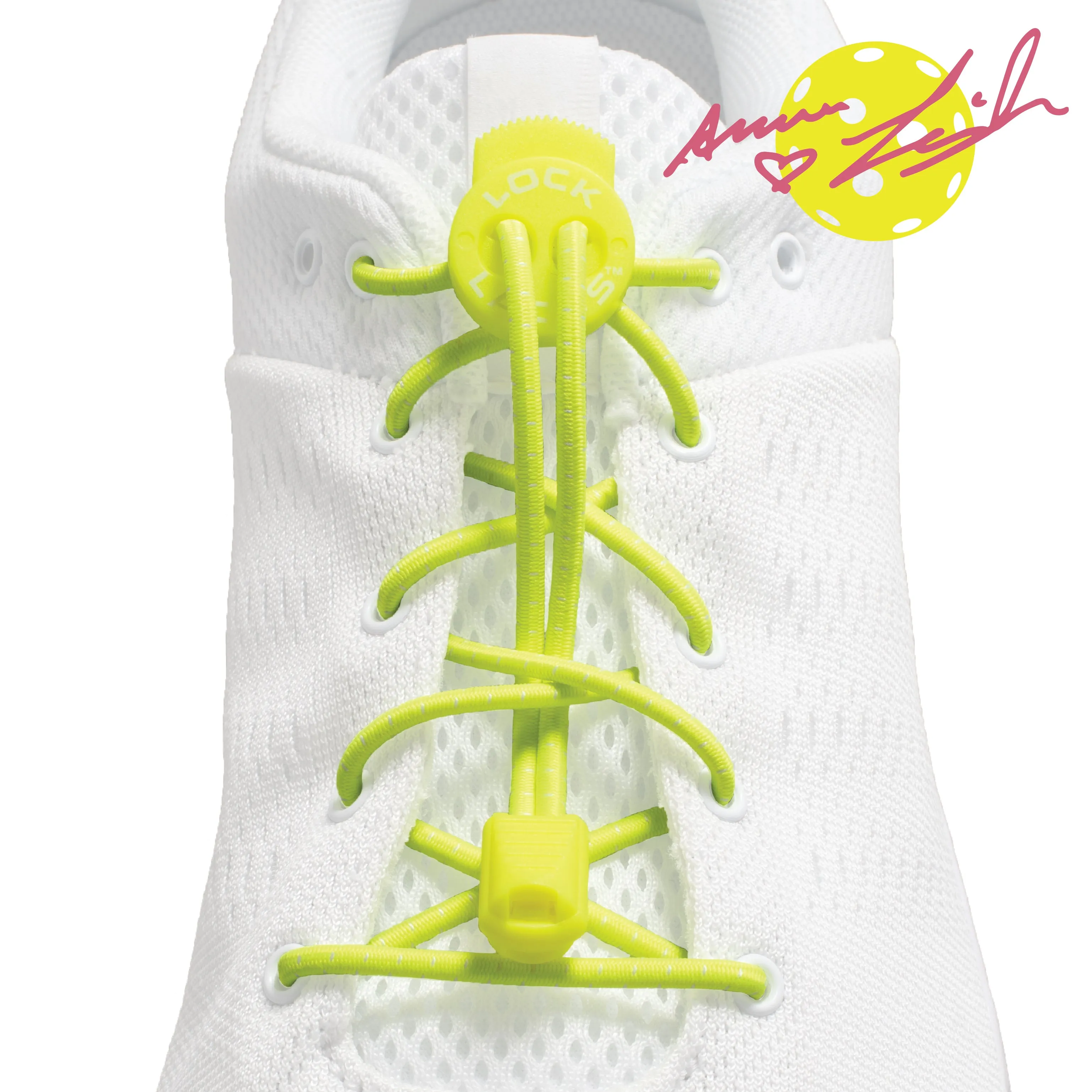 Pickleball No-Tie Shoelaces