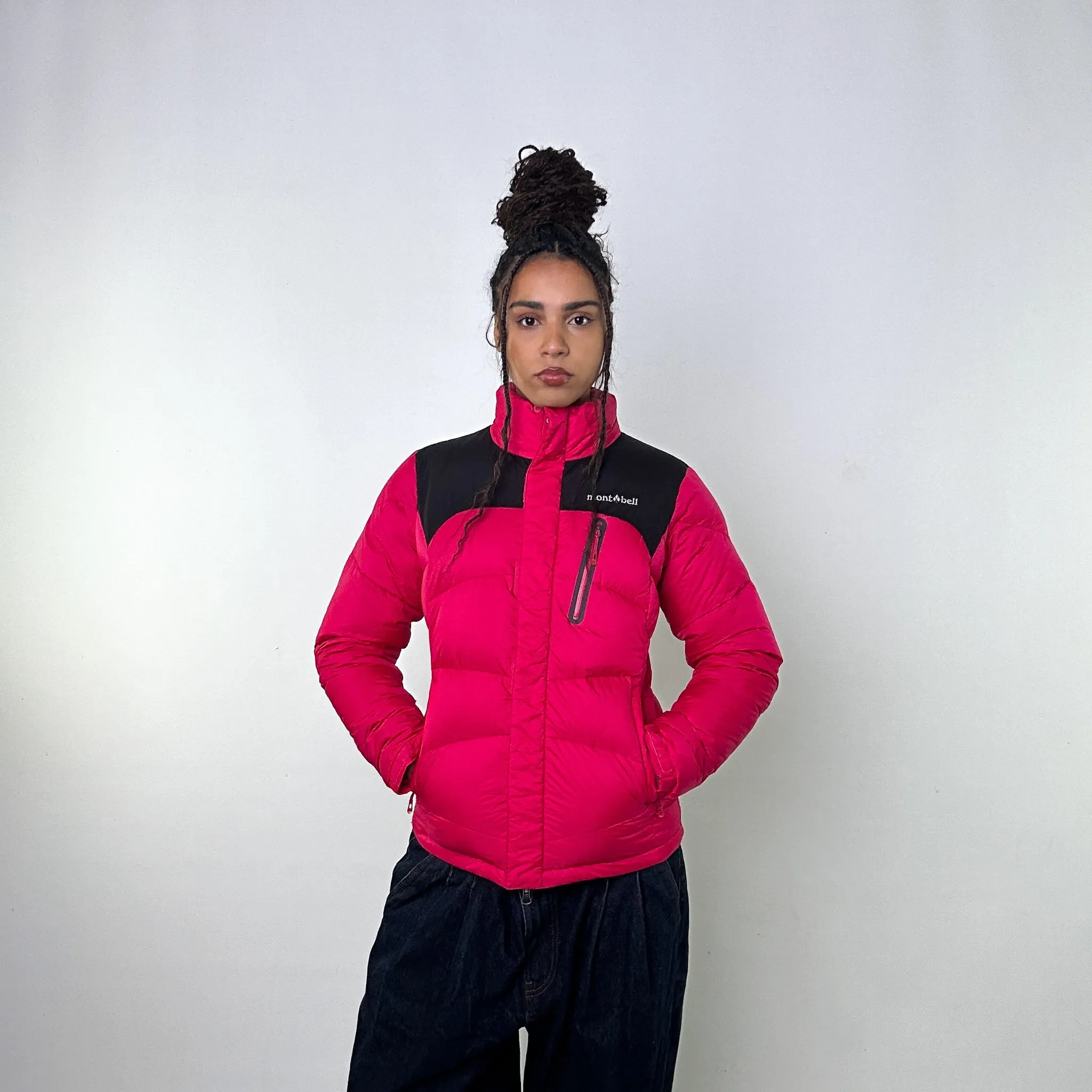 Pink y2ks Mont Bell Puffer Jacket Coat (S)