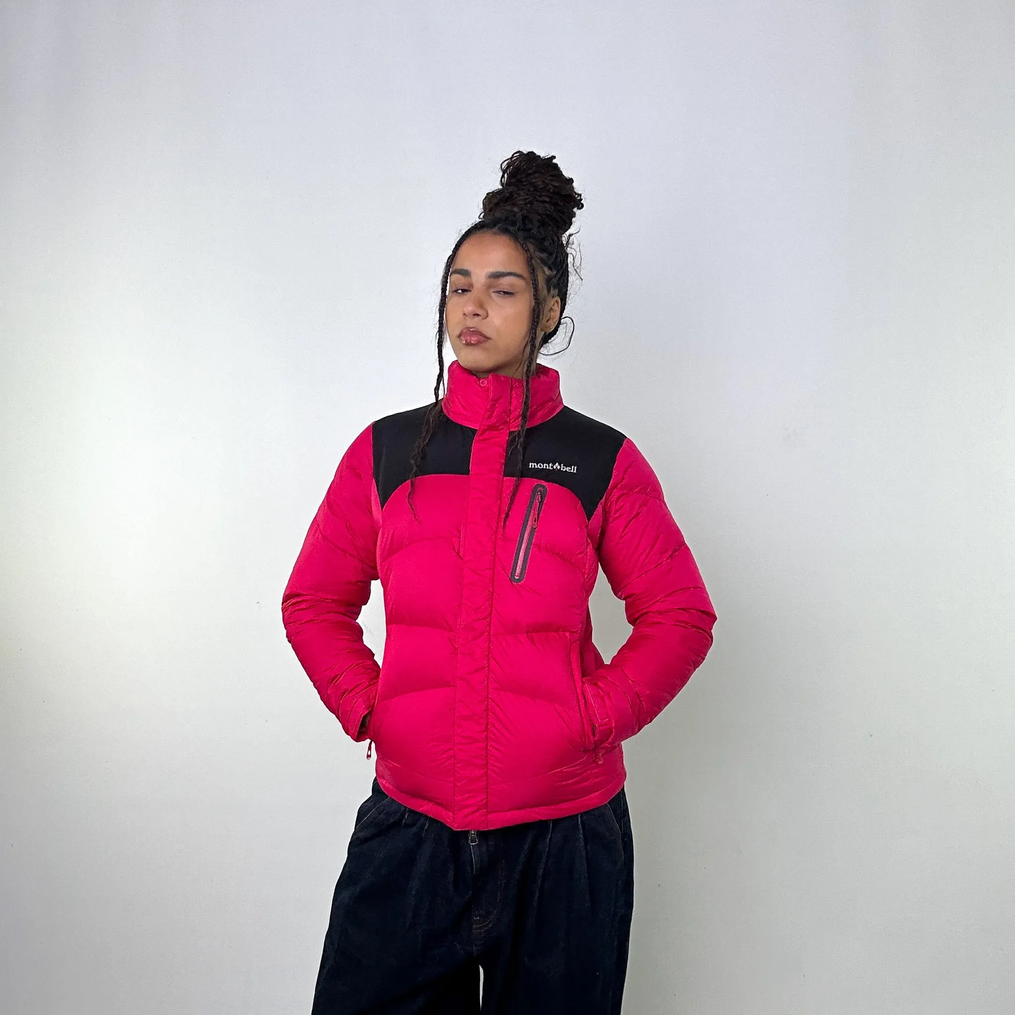 Pink y2ks Mont Bell Puffer Jacket Coat (S)