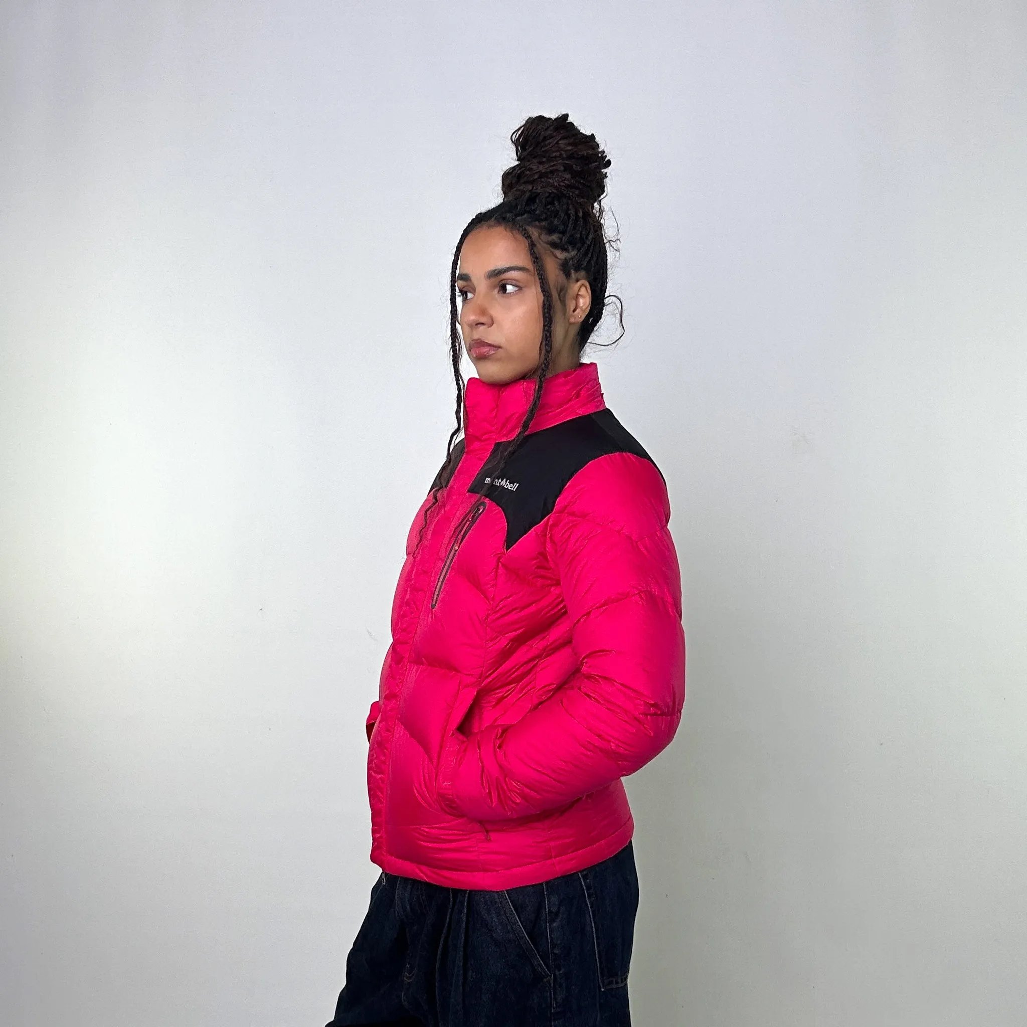 Pink y2ks Mont Bell Puffer Jacket Coat (S)