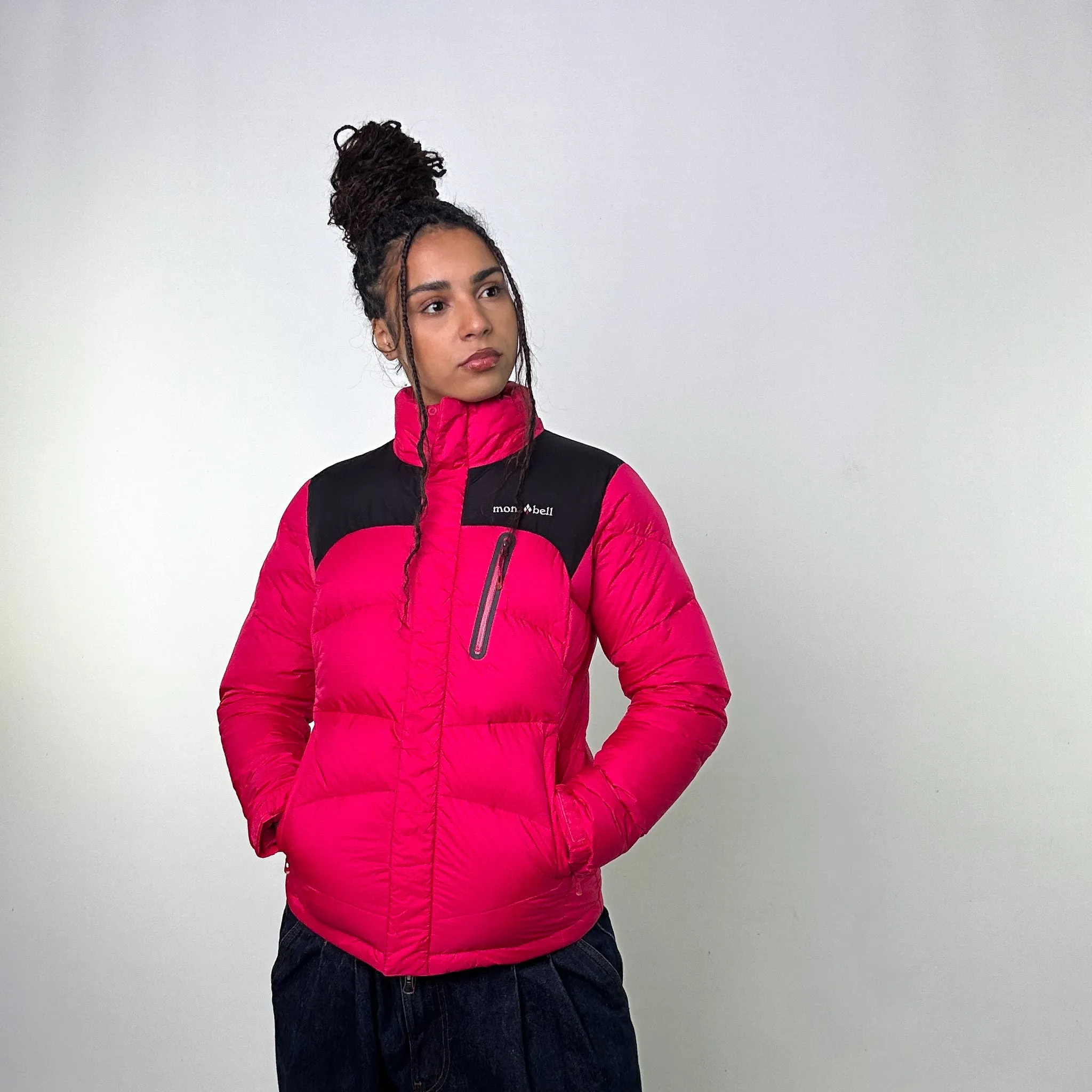 Pink y2ks Mont Bell Puffer Jacket Coat (S)