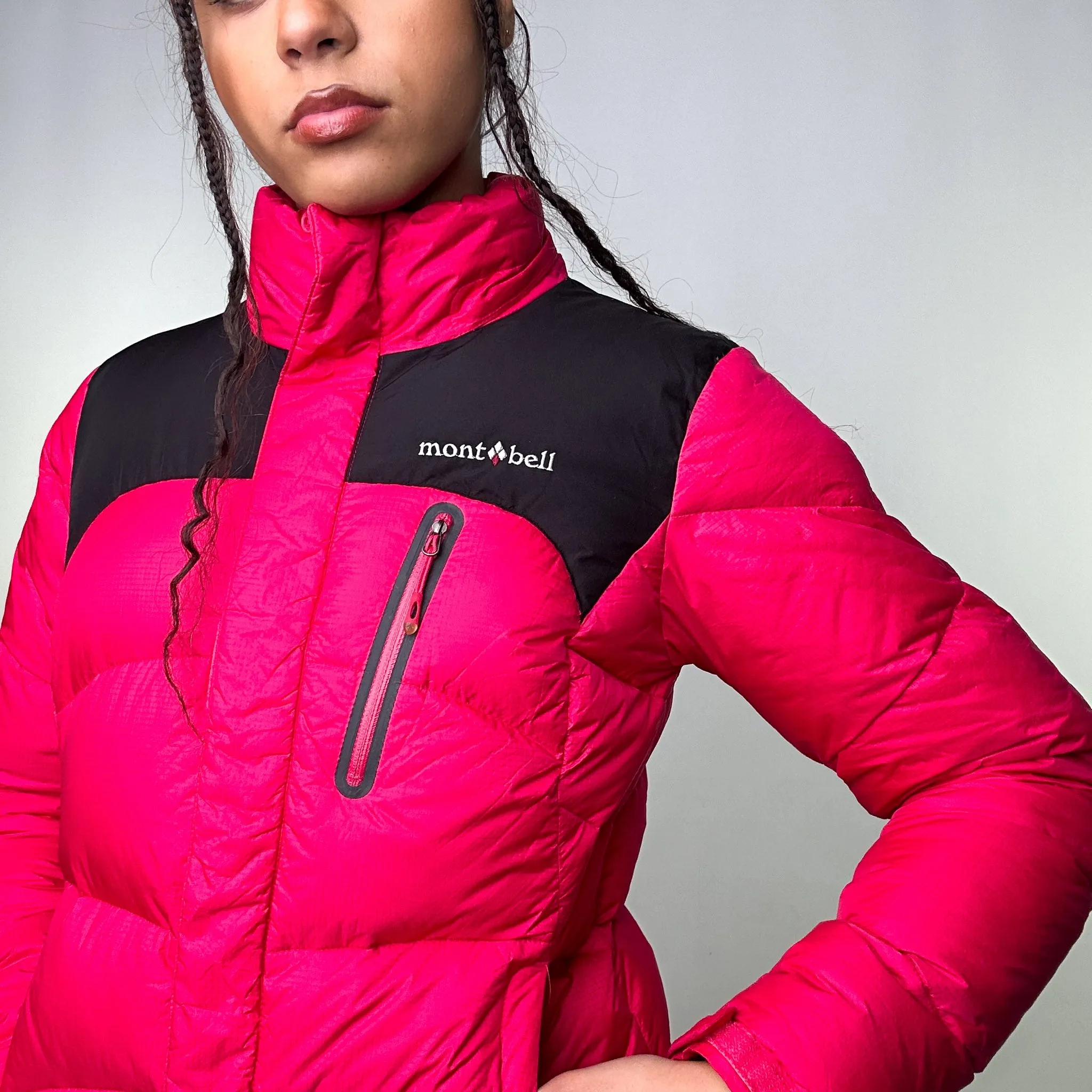 Pink y2ks Mont Bell Puffer Jacket Coat (S)