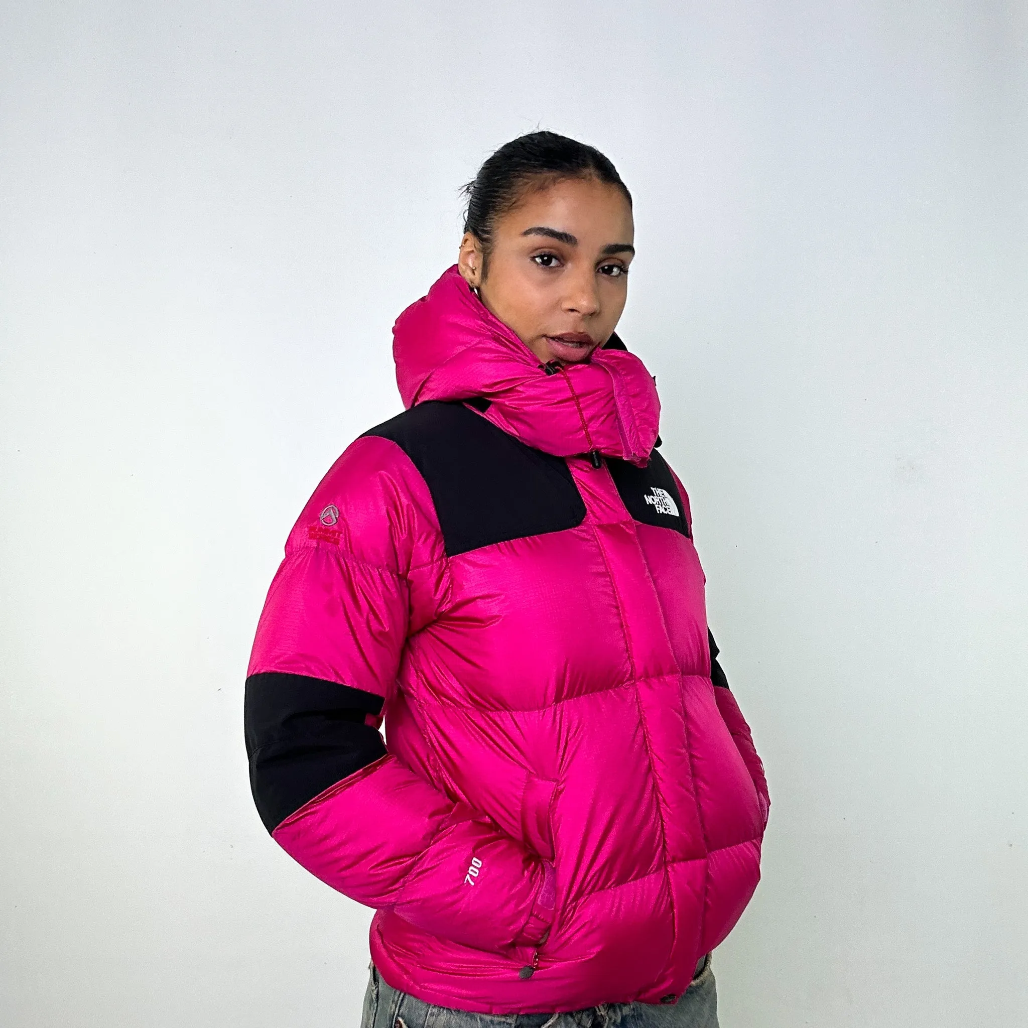 Pink y2ks The North Face 700 Series Baltoro Puffer Jacket Coat (L)