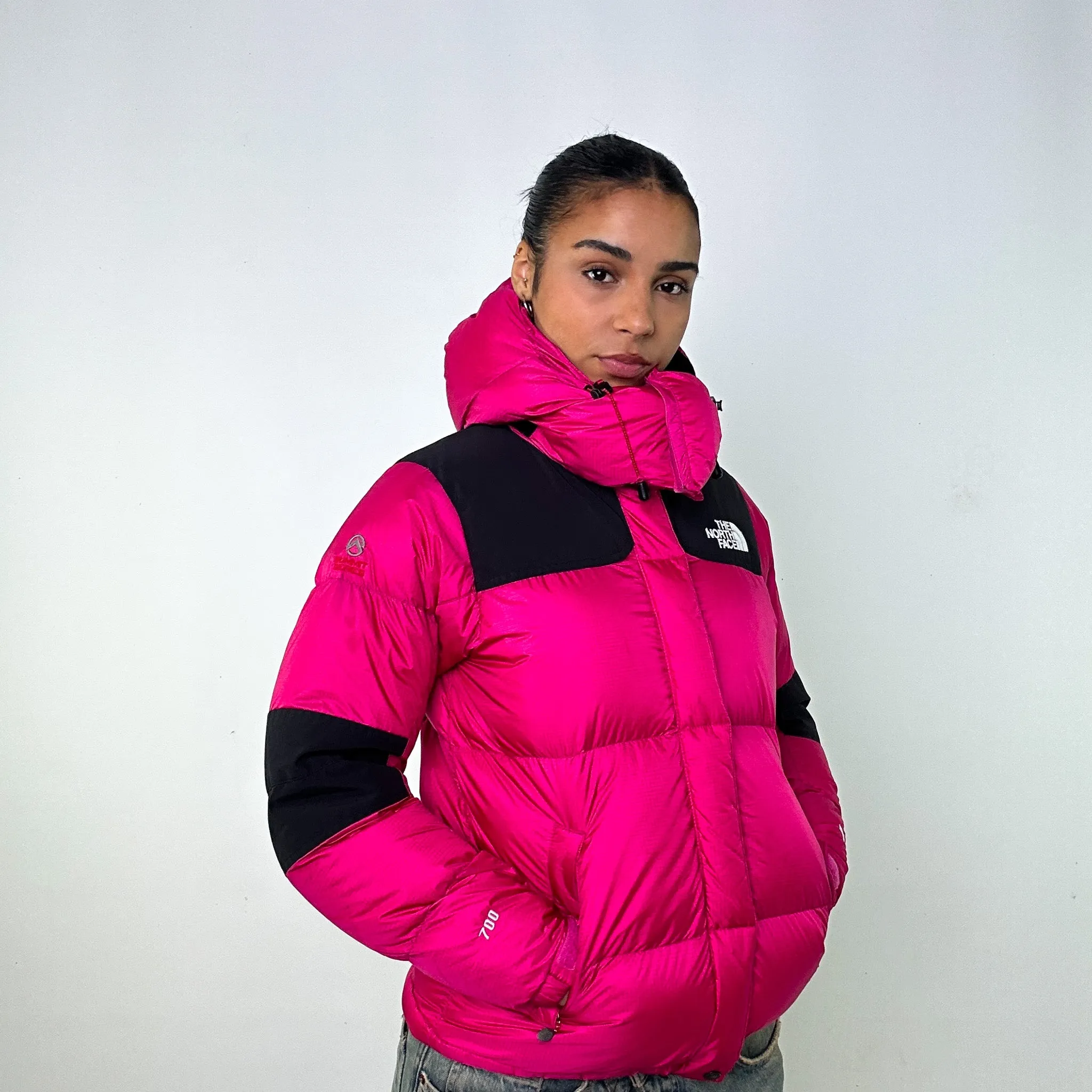 Pink y2ks The North Face 700 Series Baltoro Puffer Jacket Coat (L)