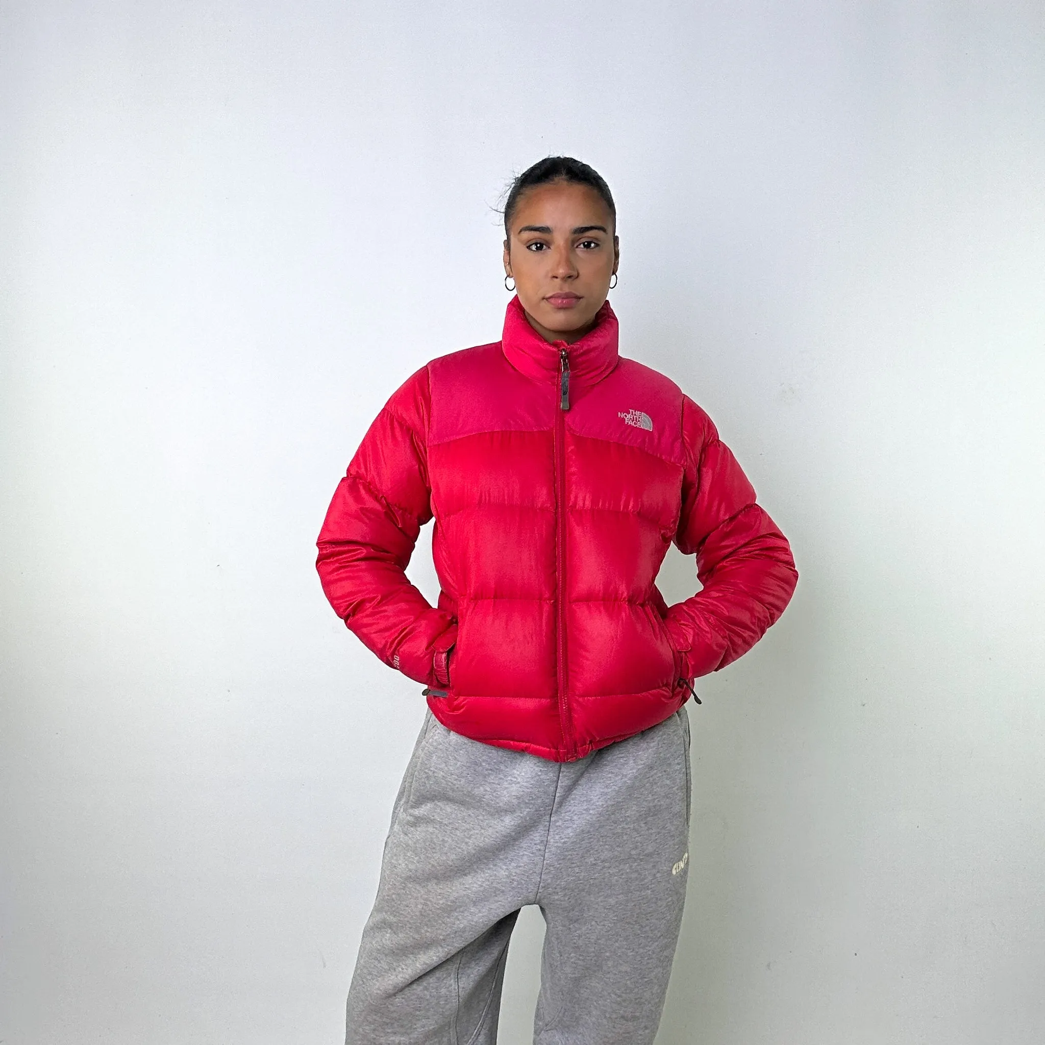 Pink y2ks The North Face 700 Series Puffer Jacket Coat (M)