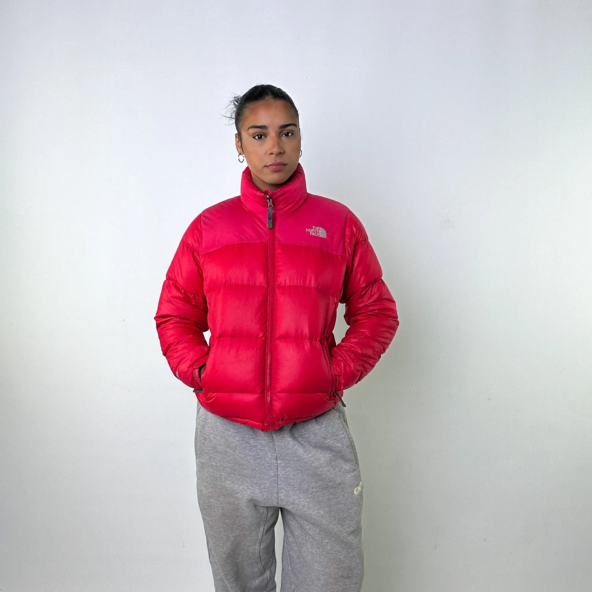 Pink y2ks The North Face 700 Series Puffer Jacket Coat (M)