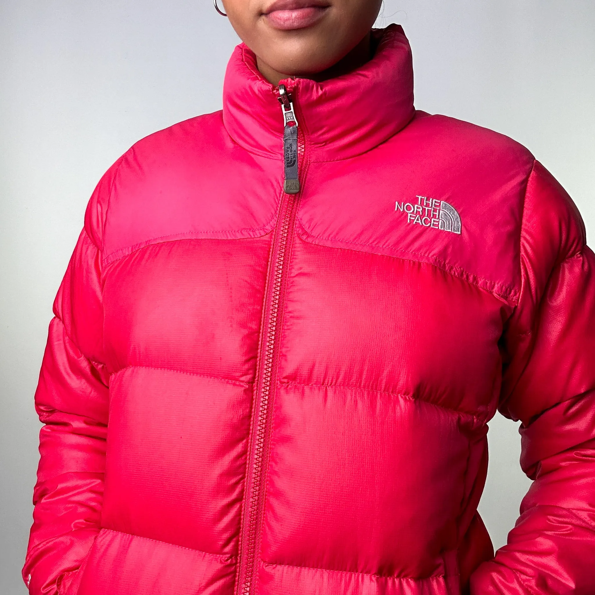 Pink y2ks The North Face 700 Series Puffer Jacket Coat (M)