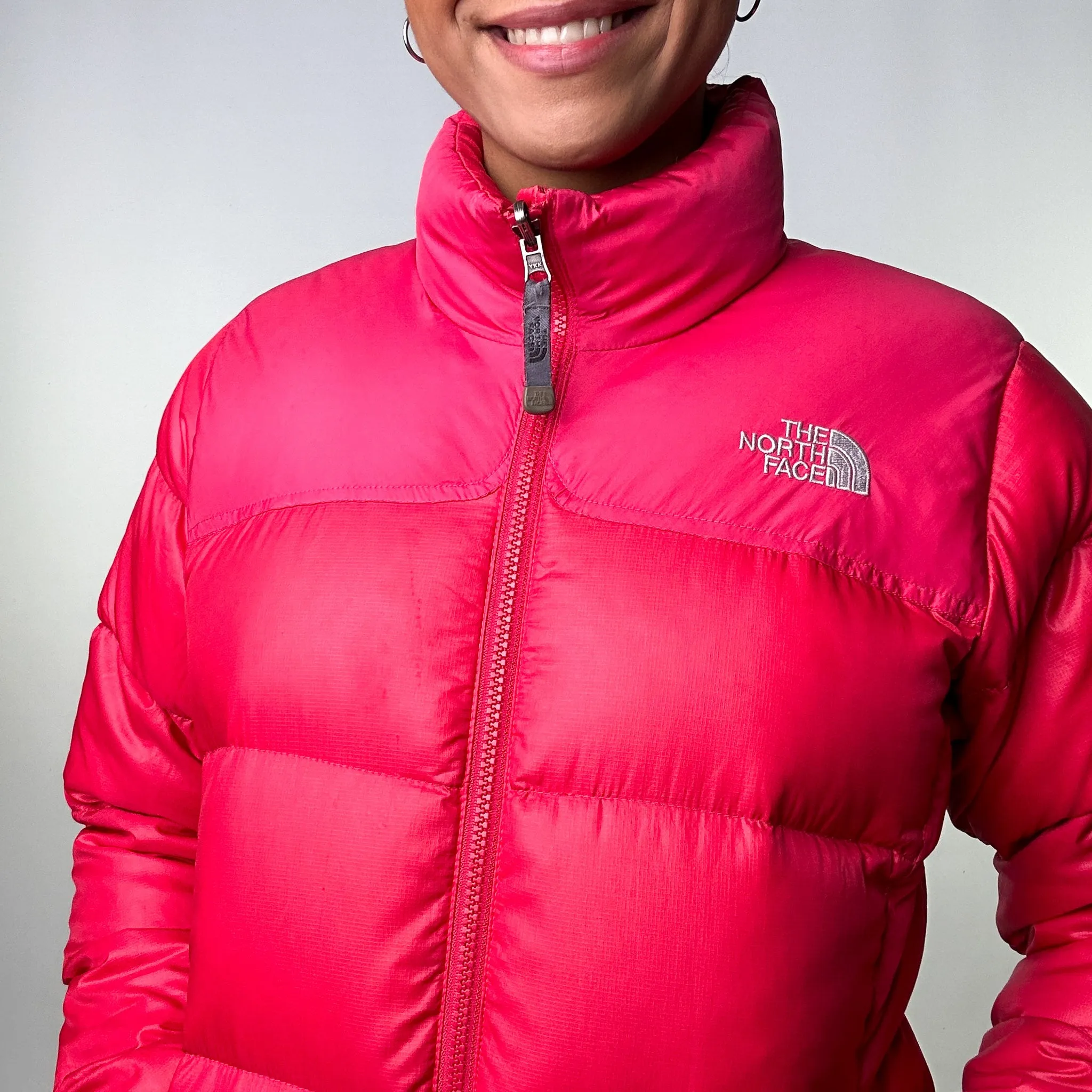 Pink y2ks The North Face 700 Series Puffer Jacket Coat (M)