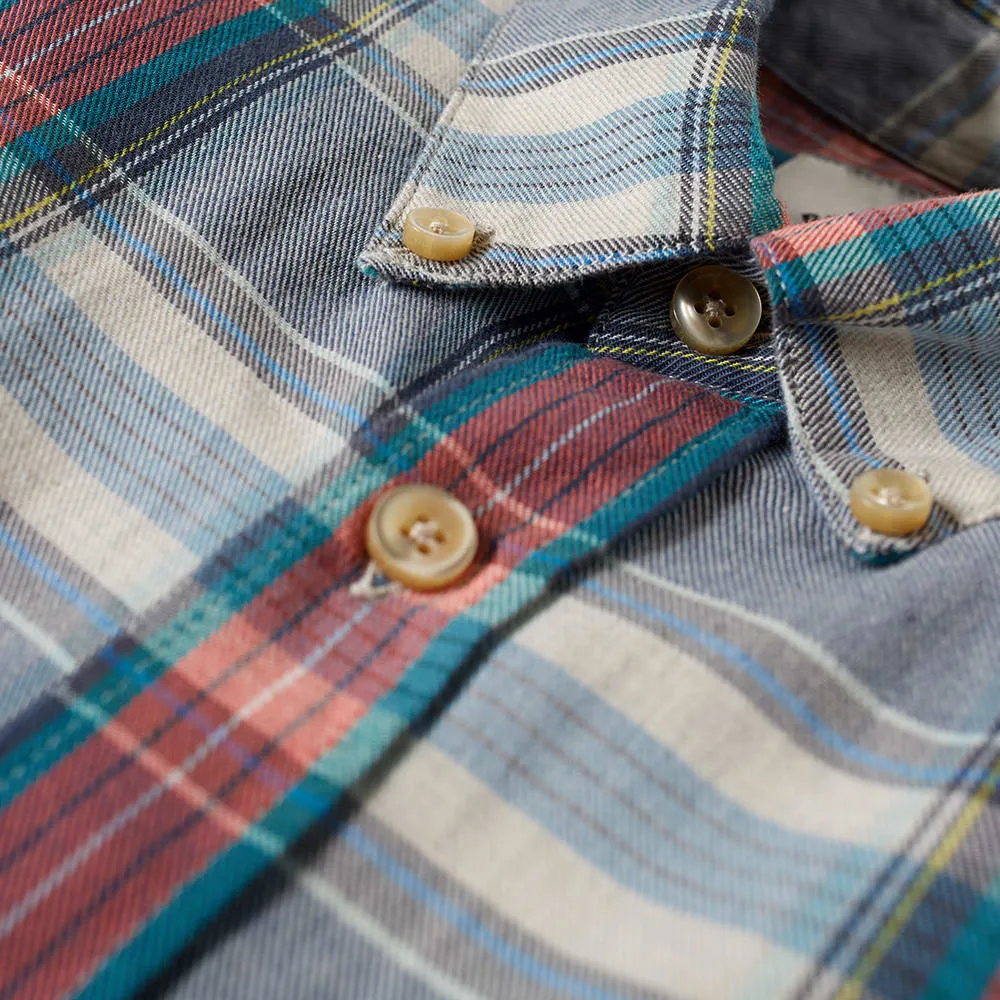 Portuguese Flannel Alqueive ShirtGrey & Red