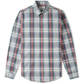 Portuguese Flannel Alqueive ShirtGrey & Red