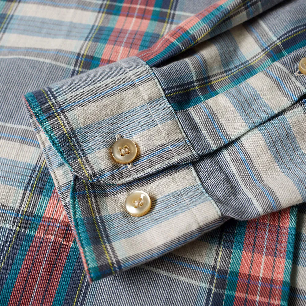 Portuguese Flannel Alqueive ShirtGrey & Red