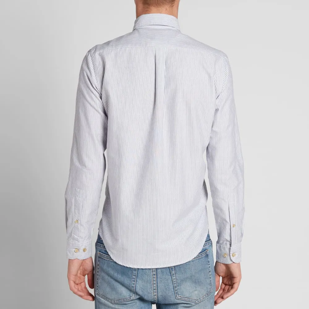 Portuguese Flannel Arado ShirtNavy & White