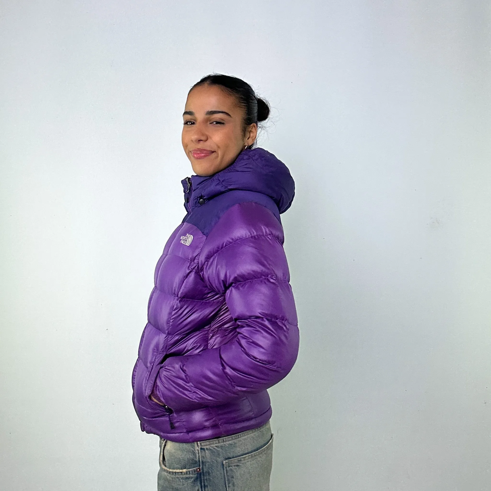 Purple y2ks The North Face 700 Series Puffer Jacket Coat (M)