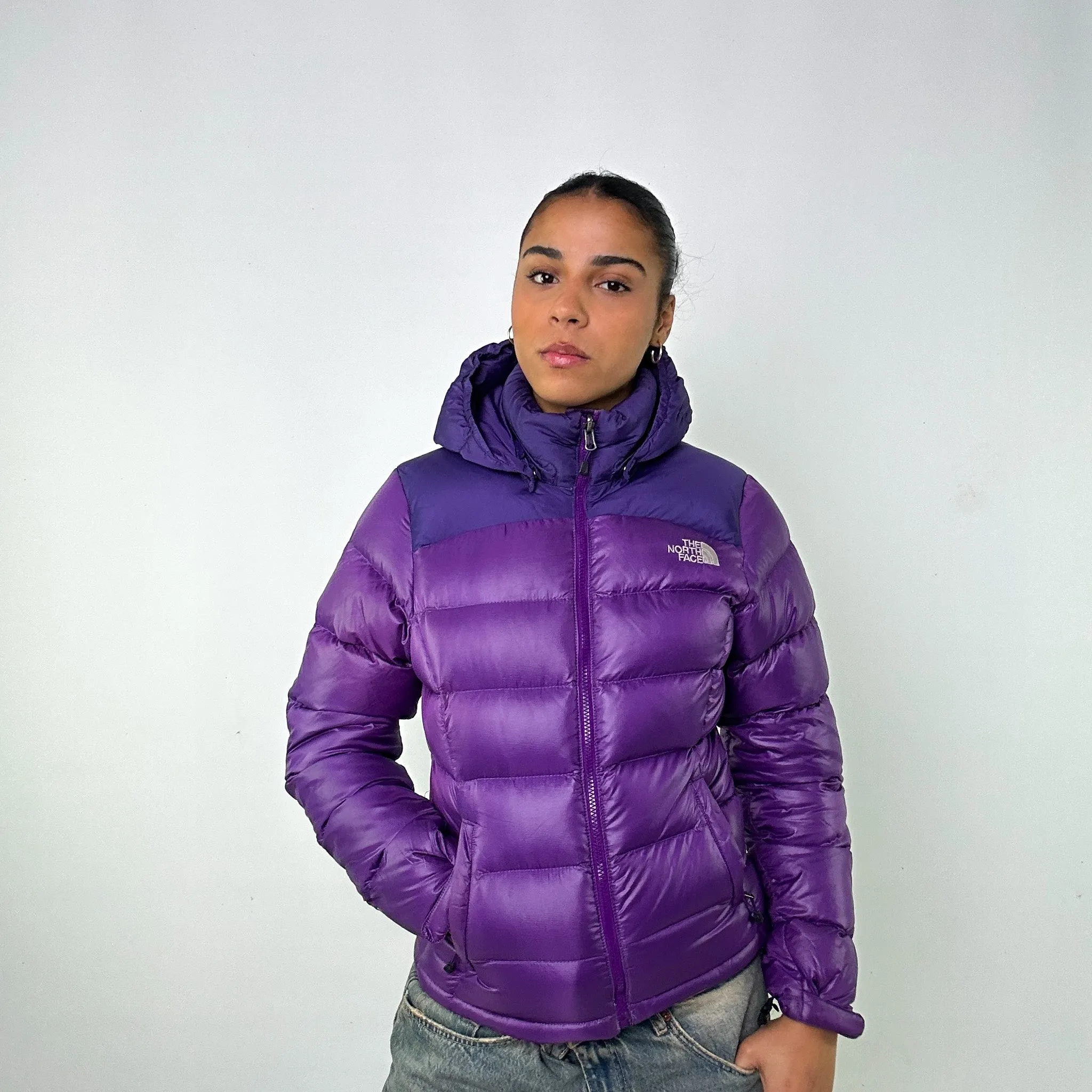 Purple y2ks The North Face 700 Series Puffer Jacket Coat (M)