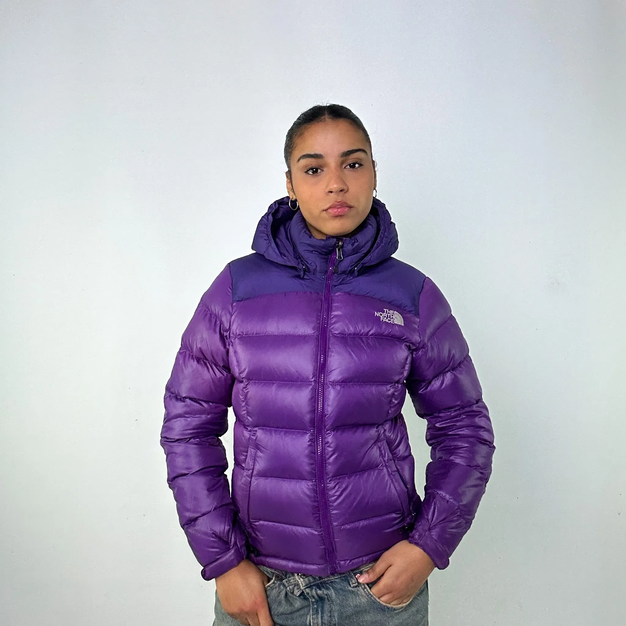 Purple y2ks The North Face 700 Series Puffer Jacket Coat (M)