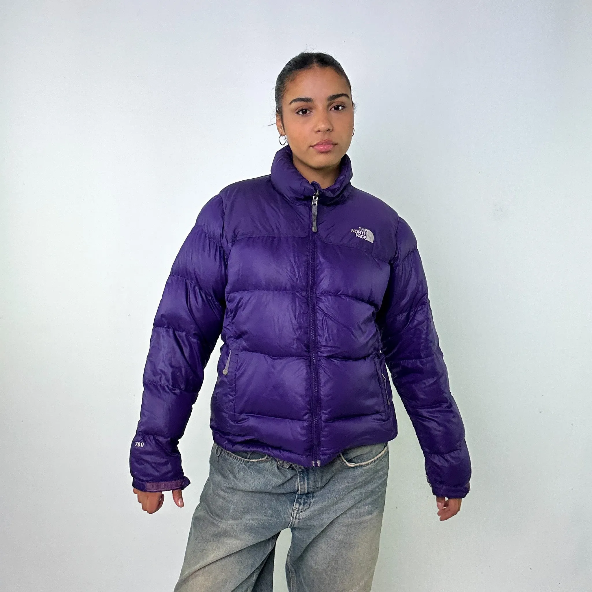 Purple y2ks The North Face Puffer Jacket Coat (L)