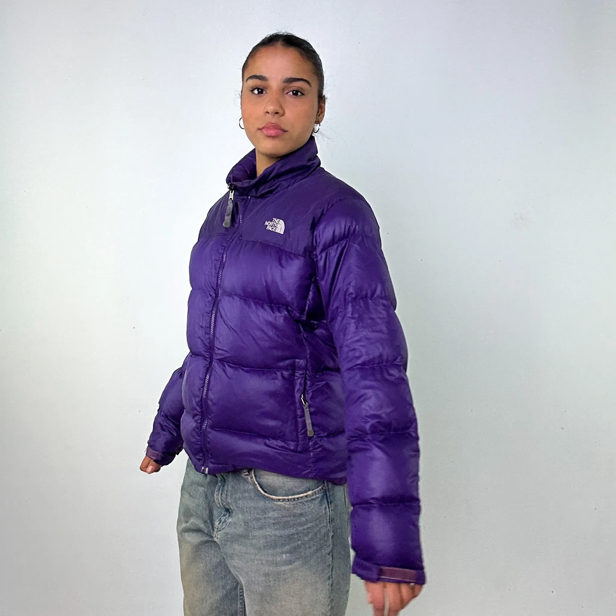 Purple y2ks The North Face Puffer Jacket Coat (L)