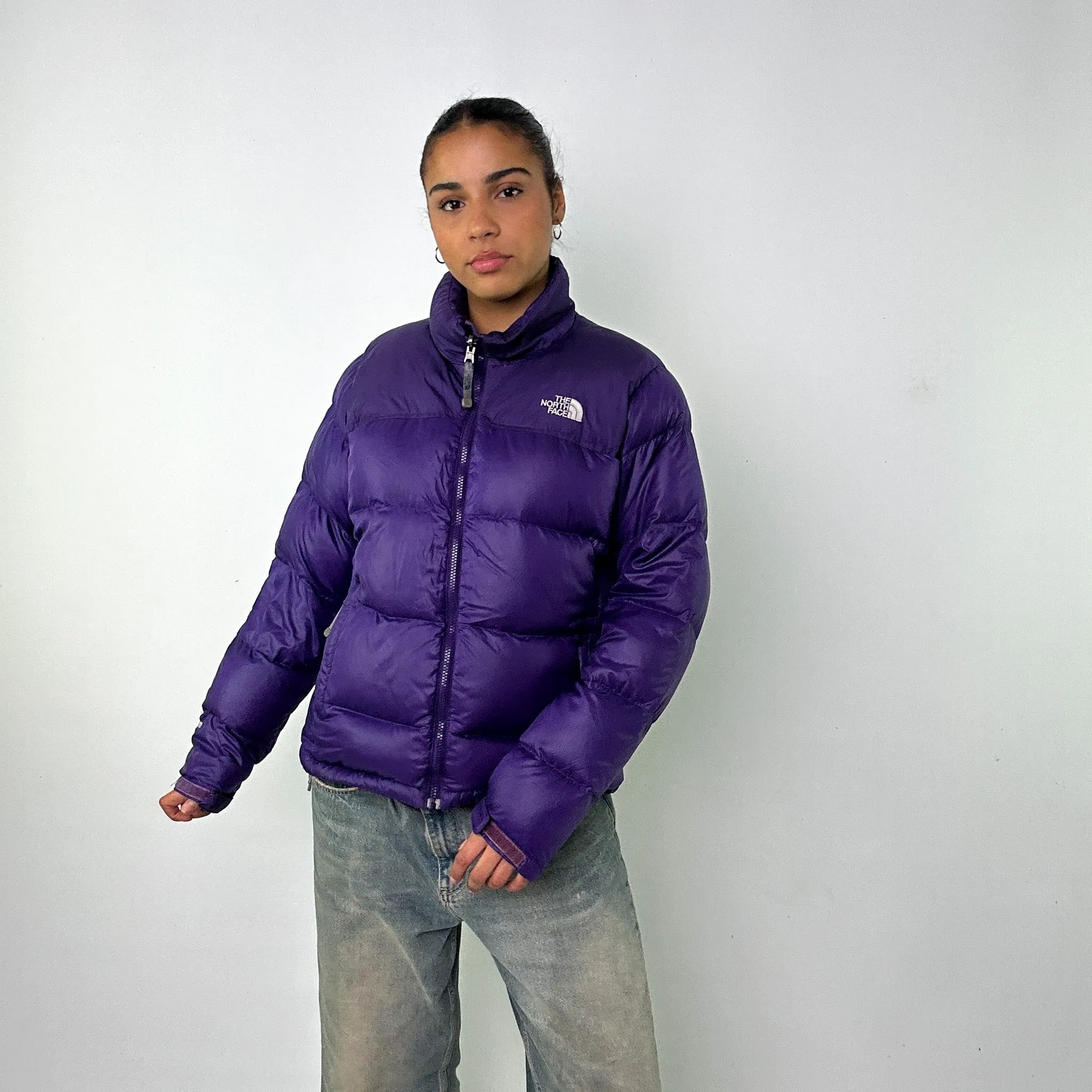 Purple y2ks The North Face Puffer Jacket Coat (L)