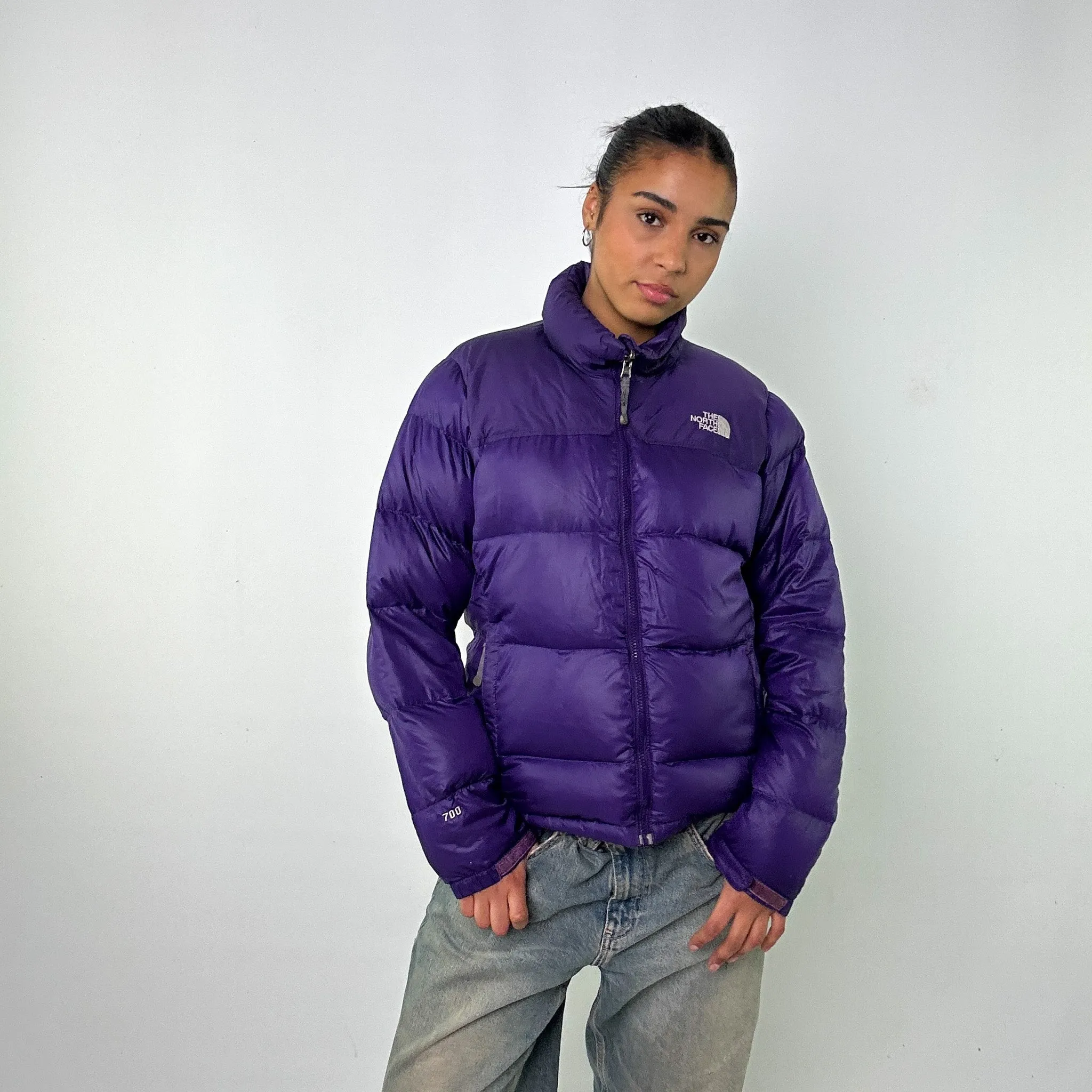 Purple y2ks The North Face Puffer Jacket Coat (L)