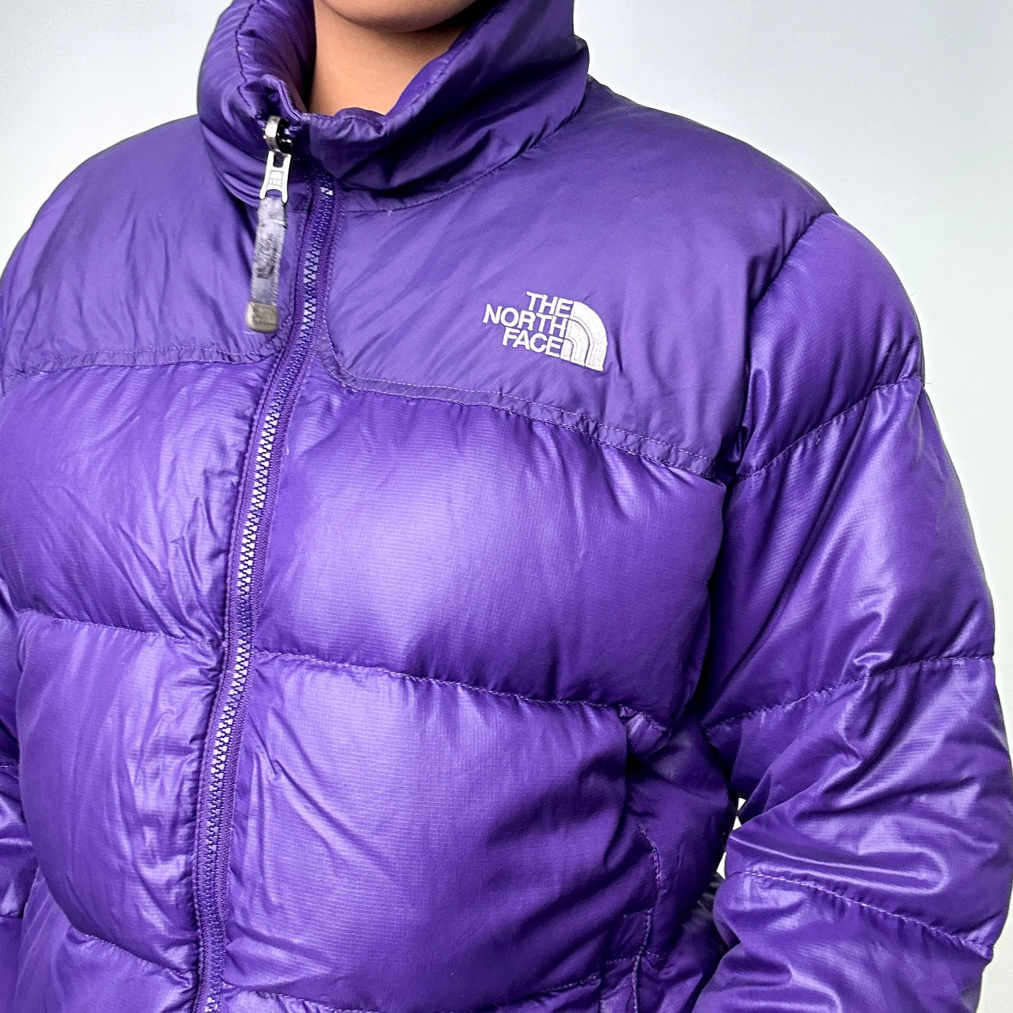 Purple y2ks The North Face Puffer Jacket Coat (L)