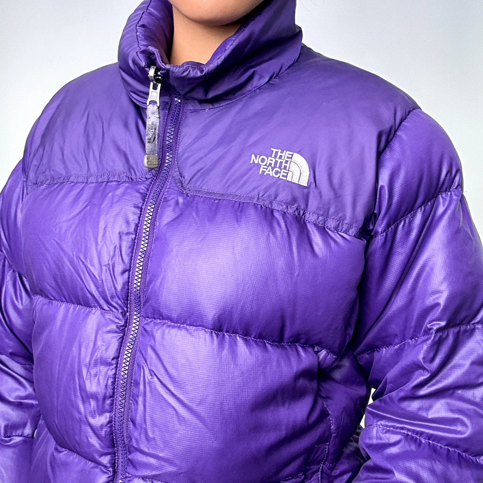 Purple y2ks The North Face Puffer Jacket Coat (L)