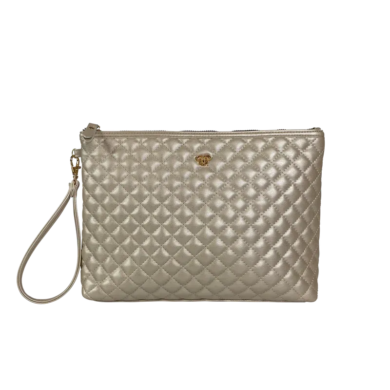 PurseN Litt Makeup Case - Pearl Quilted