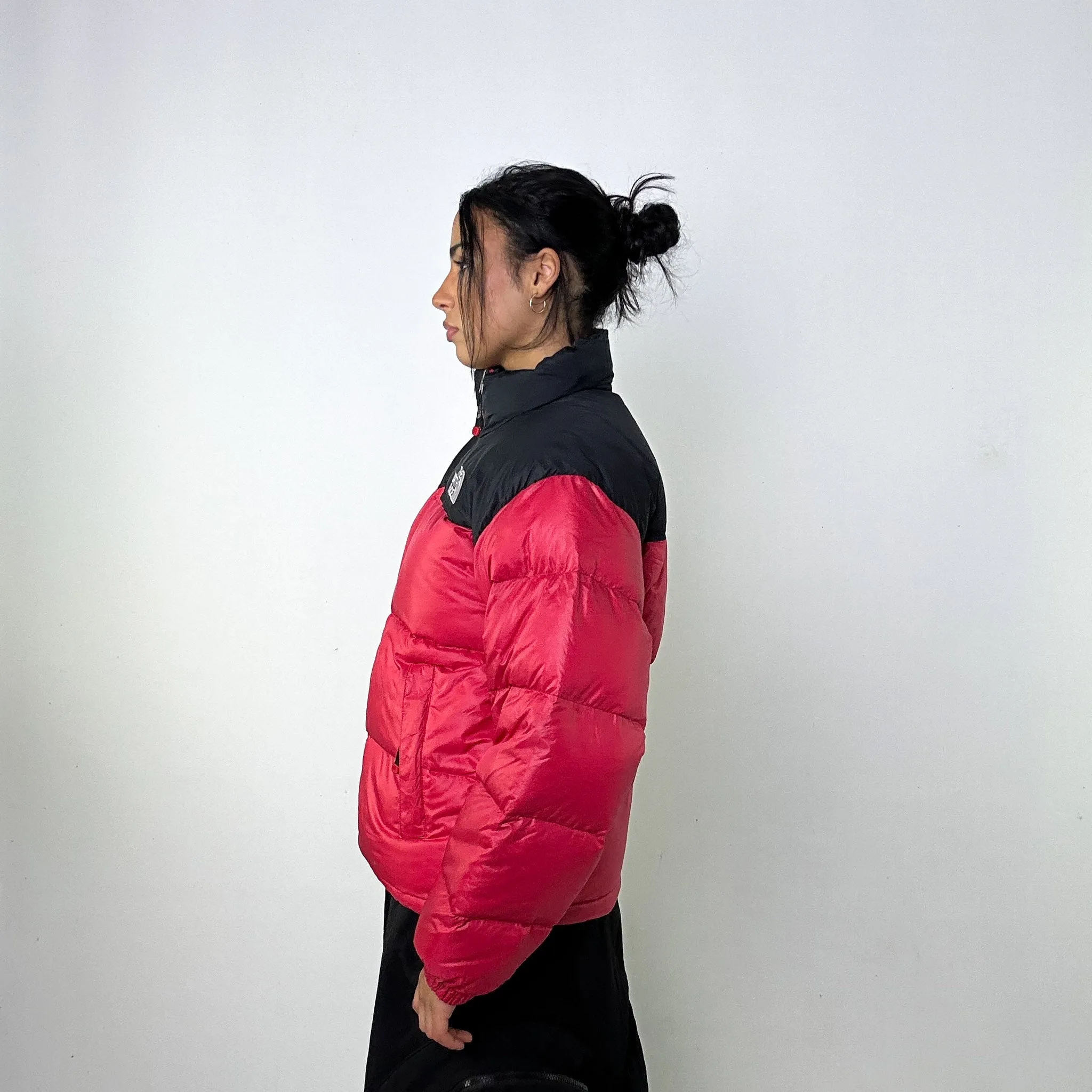 Red 90s The North Face 700 Series Nuptse Puffer Jacket Coat (S)