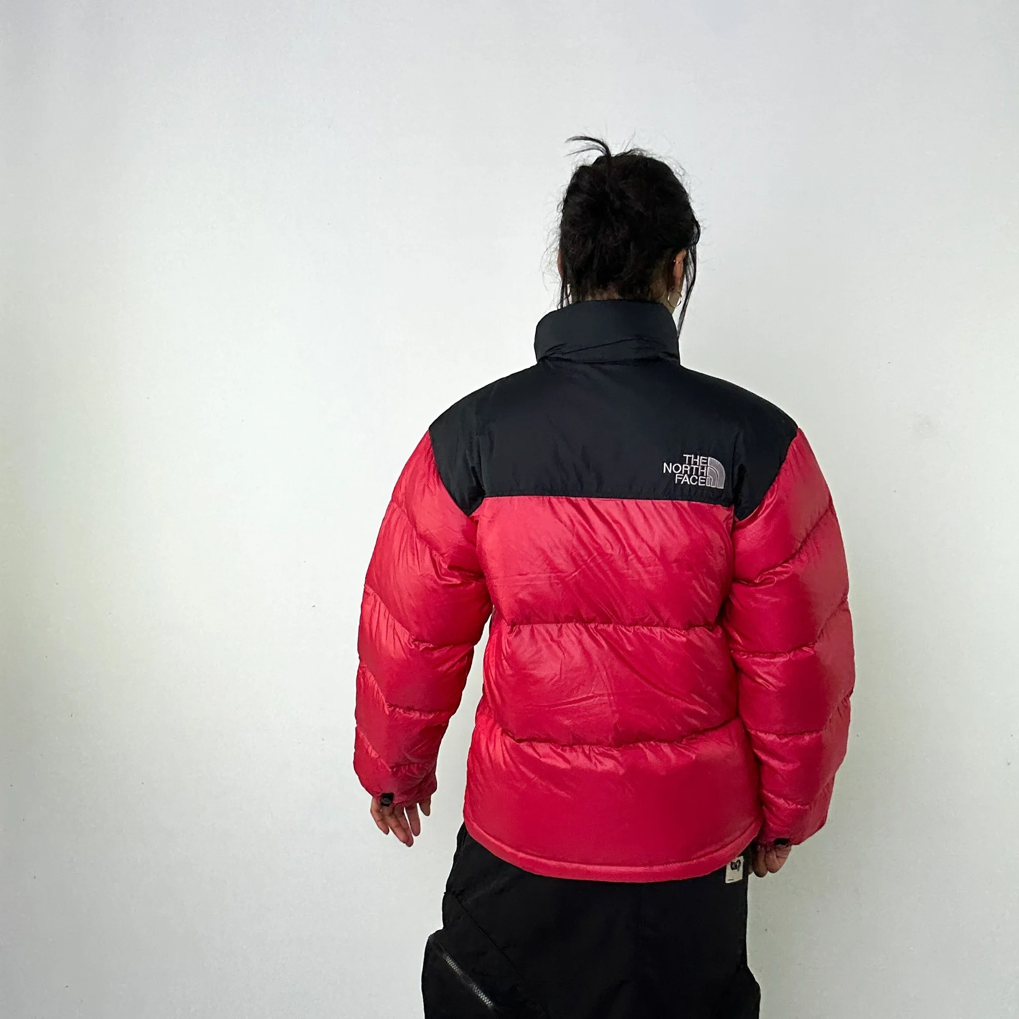 Red 90s The North Face 700 Series Nuptse Puffer Jacket Coat (S)