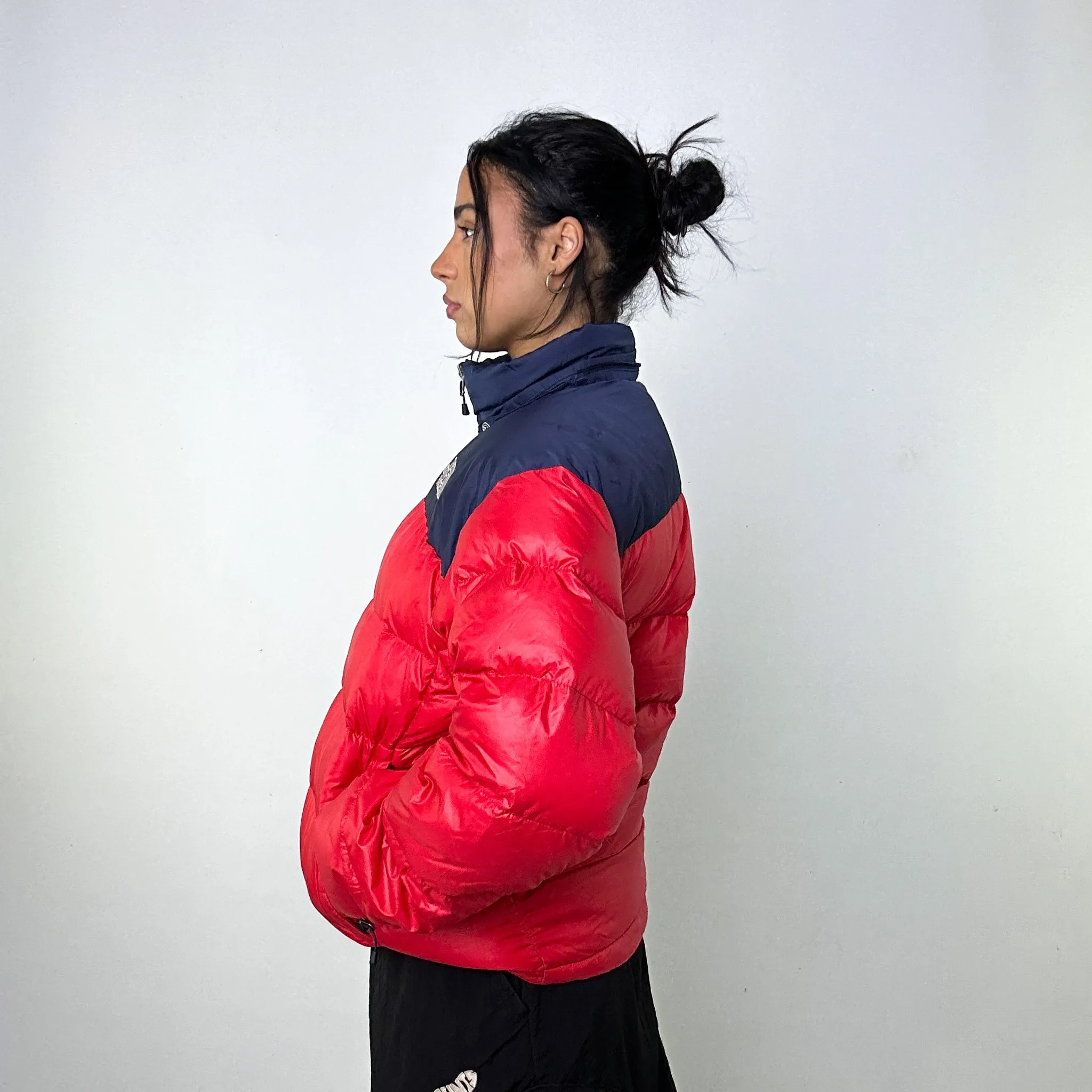 Red 90s The North Face 700 Series Puffer Jacket Coat (M)