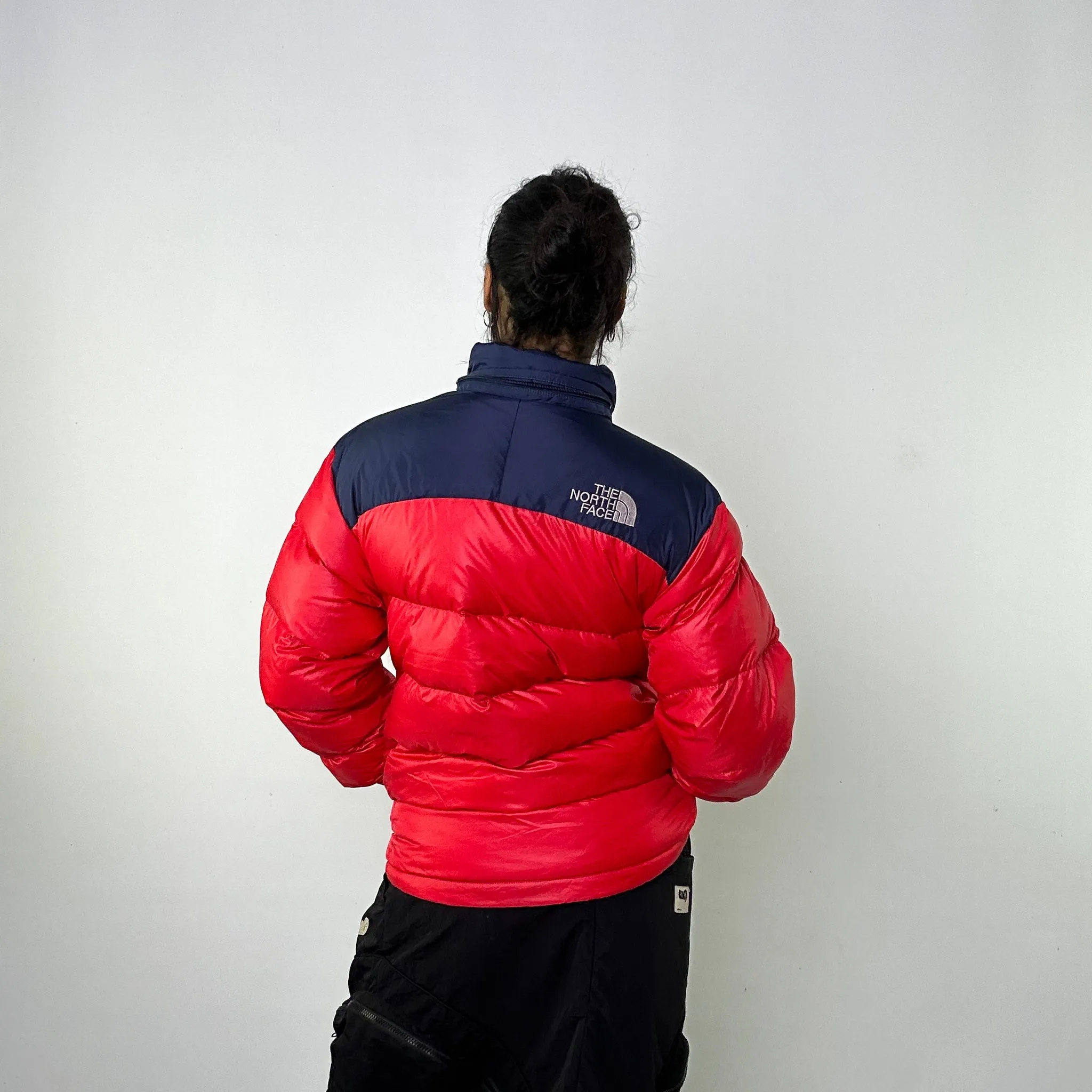 Red 90s The North Face 700 Series Puffer Jacket Coat (M)