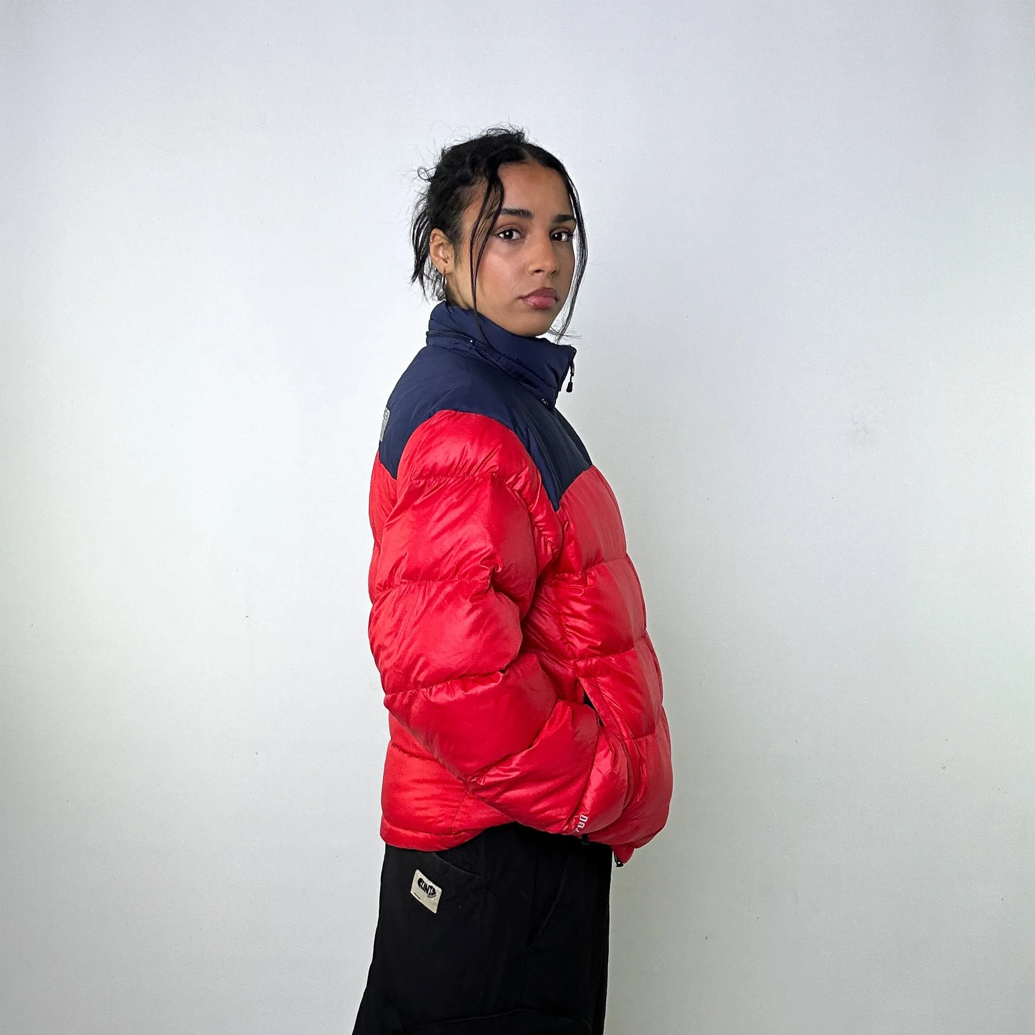 Red 90s The North Face 700 Series Puffer Jacket Coat (M)