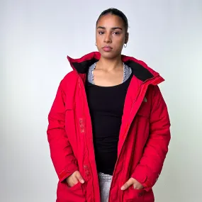 Red 90s The North Face 700 Series Puffer Jacket Coat (S)