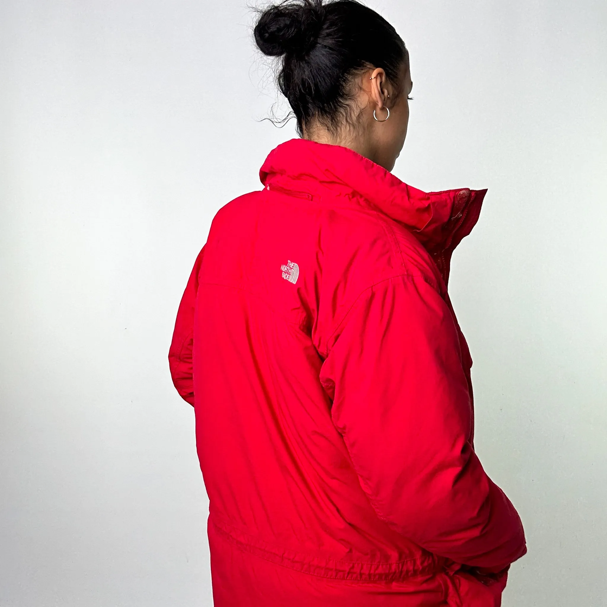 Red 90s The North Face 700 Series Puffer Jacket Coat (S)