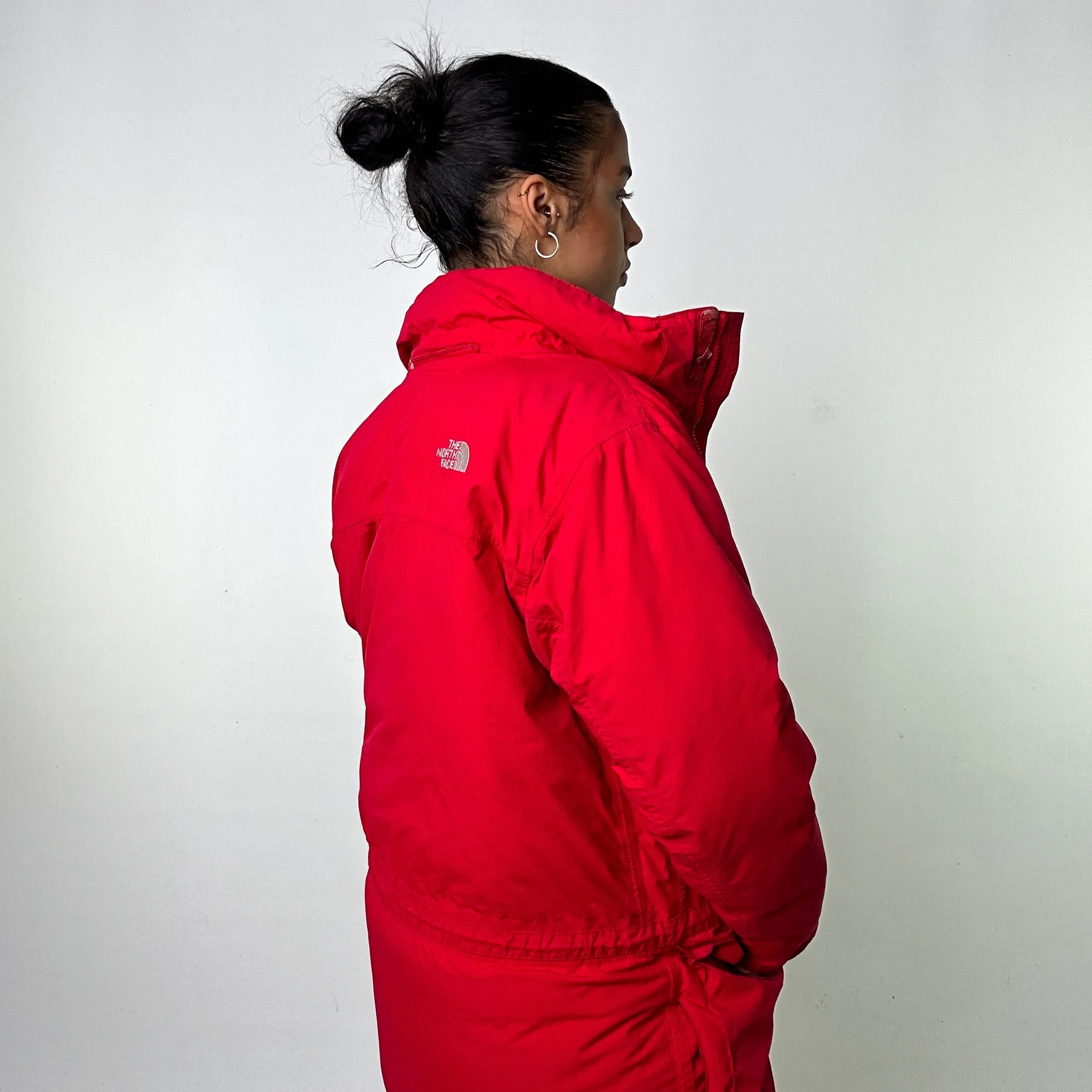 Red 90s The North Face 700 Series Puffer Jacket Coat (S)