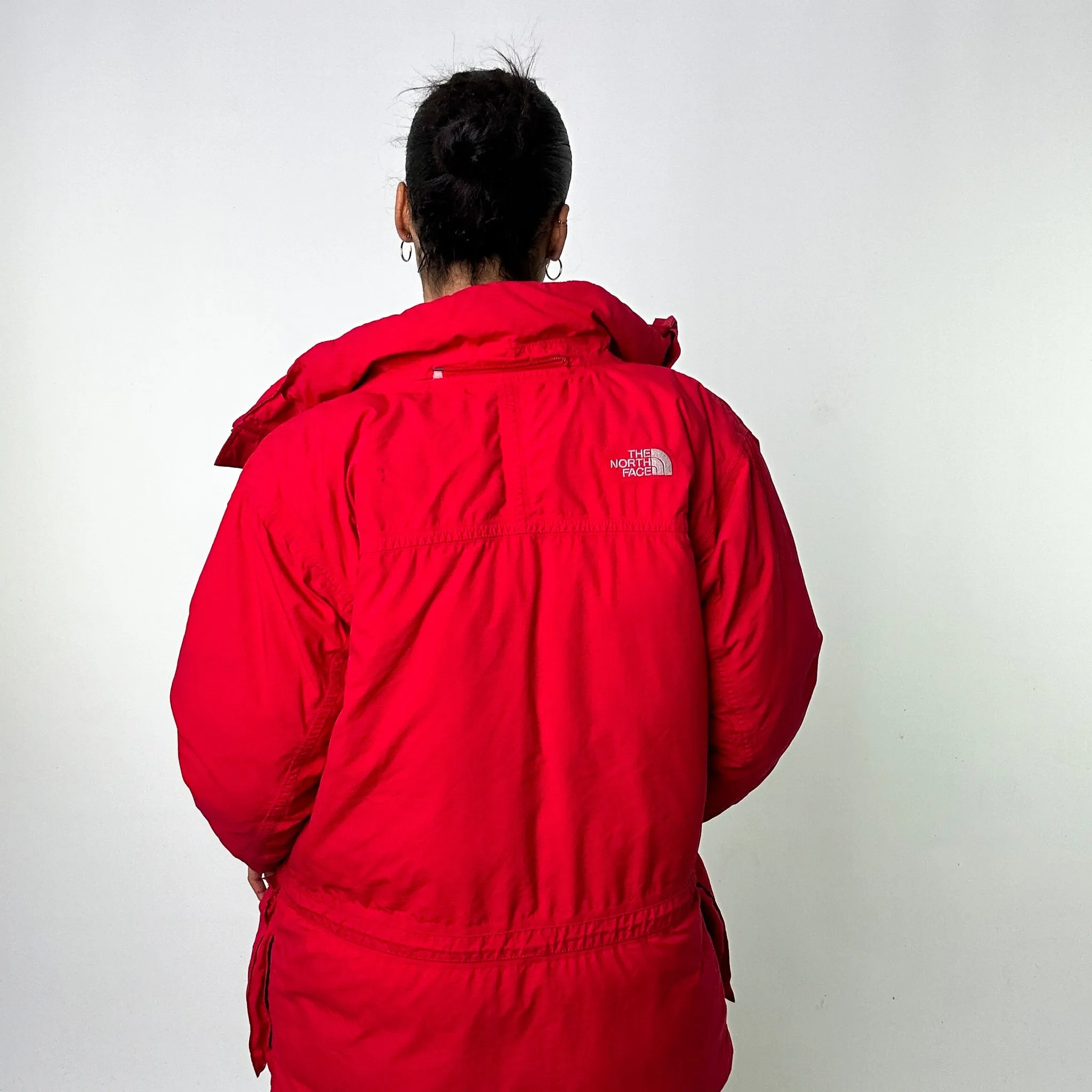 Red 90s The North Face 700 Series Puffer Jacket Coat (S)