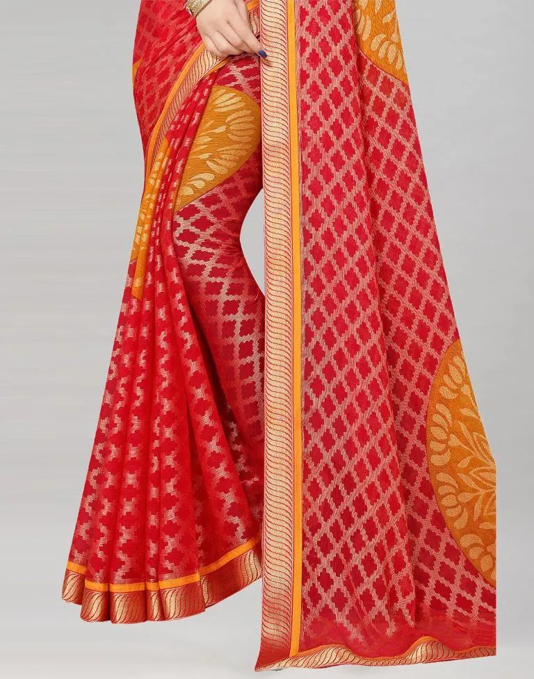 Red Brasso Saree