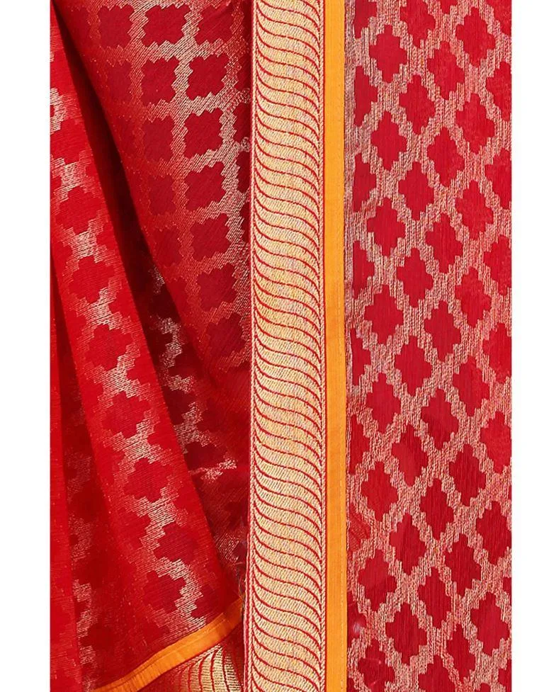 Red Brasso Saree