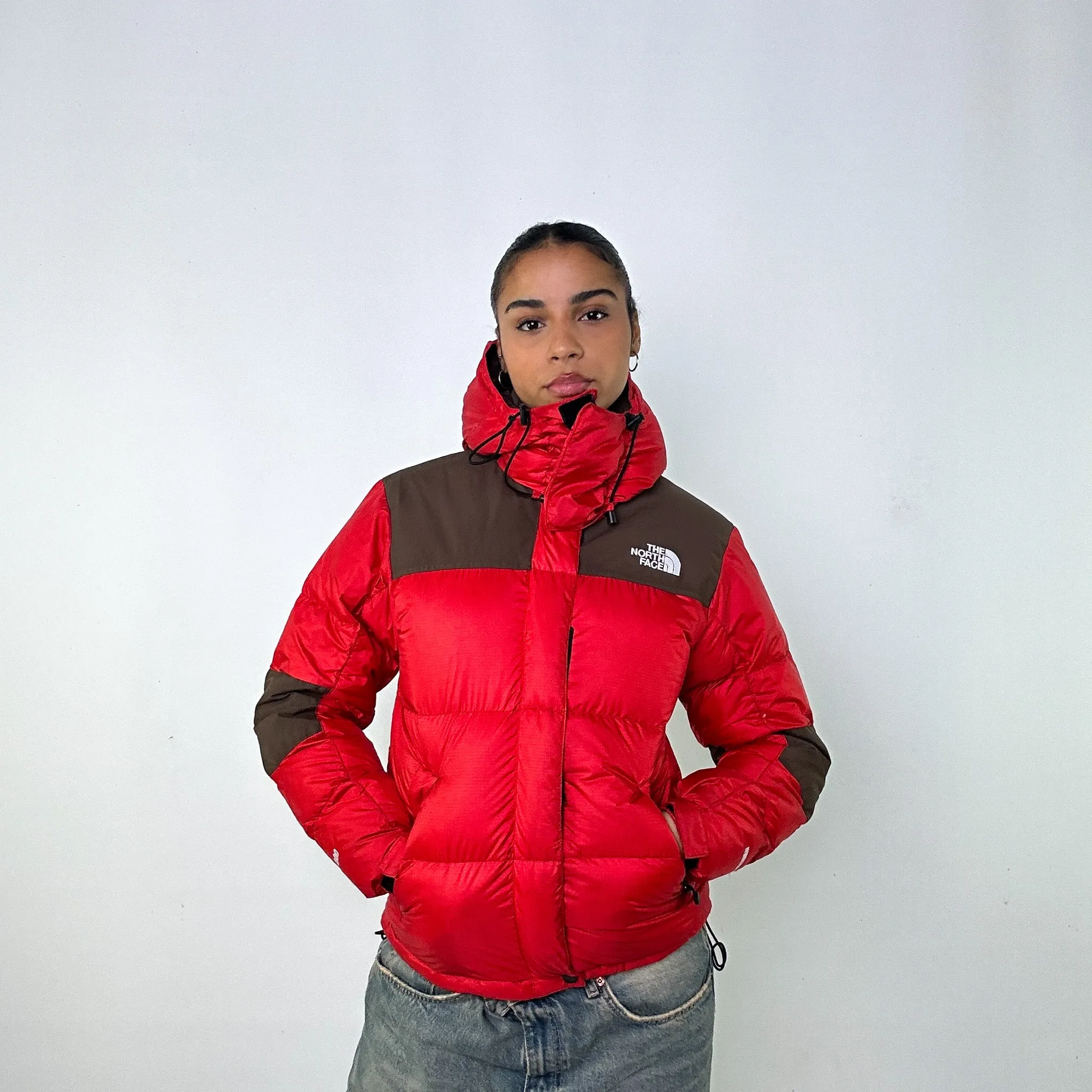 Red y2ks The North Face 800 Series Baltoro Puffer Jacket Coat (S)