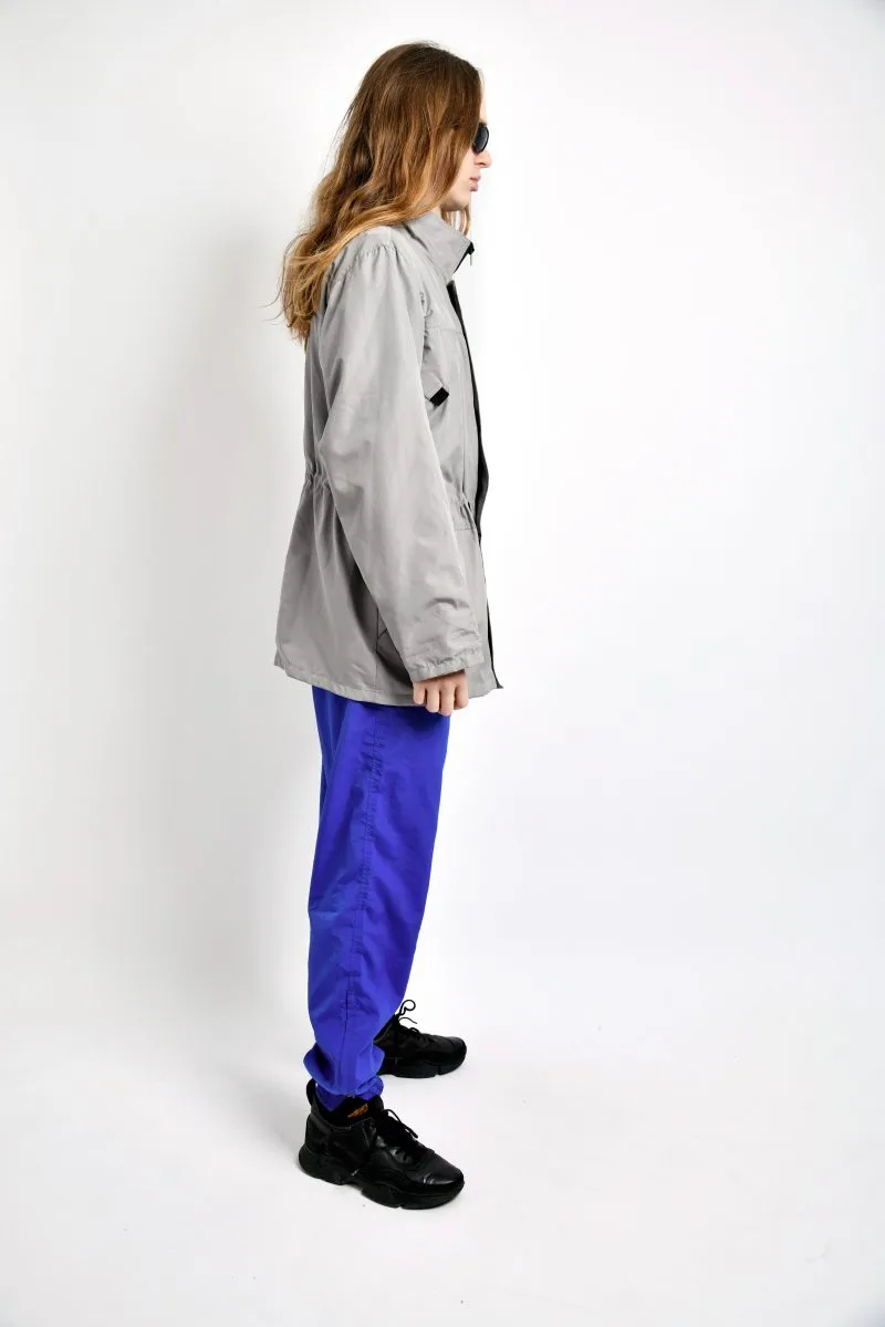 Retro 80s coat parka grey