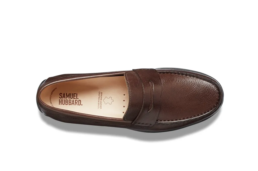 Samuel Hubbard Men's Free Spirit for Him Brown Tumbled Full Grain Leather