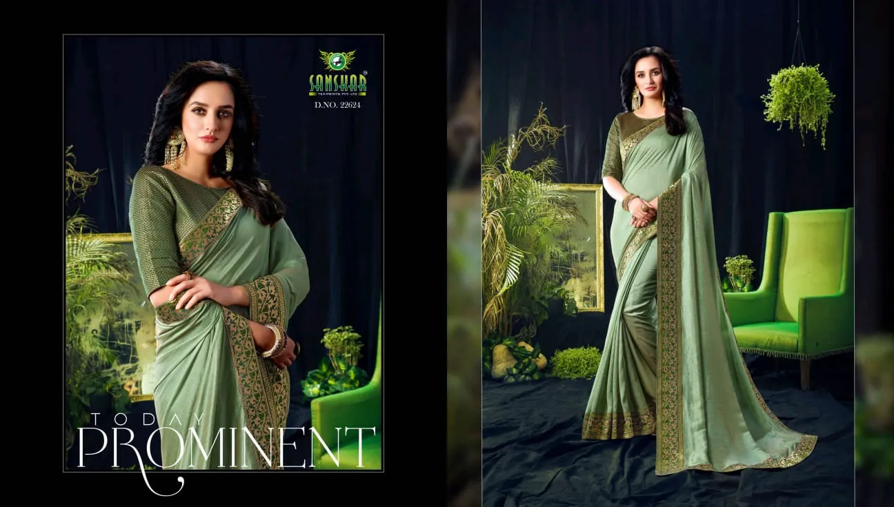 Sanskar Presents Attitude Vichitra Fabric Fancy Designer Sarees