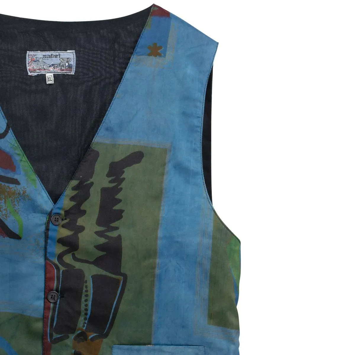 Satin Weave Waistcoat - Kyanite