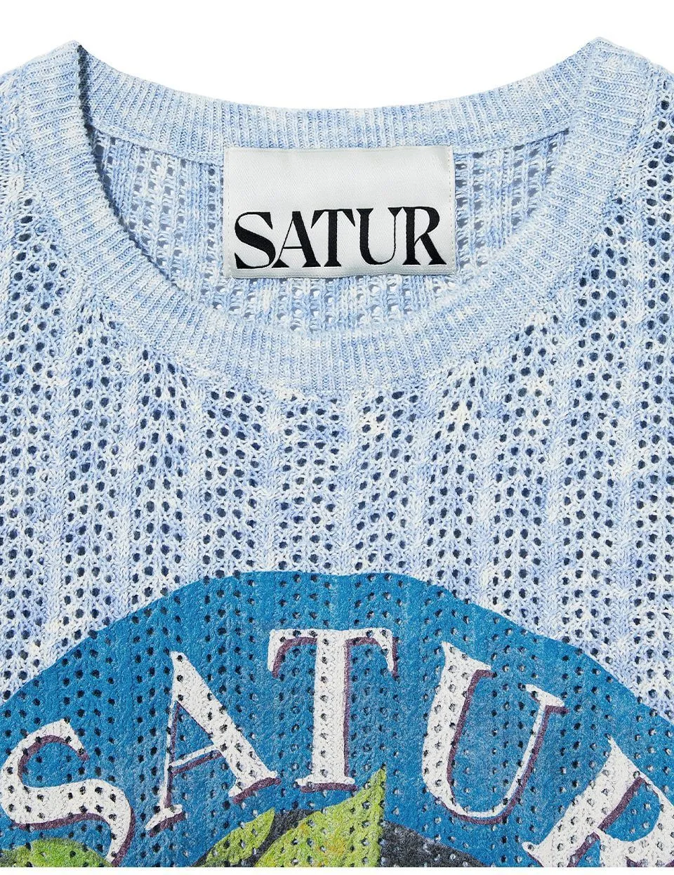 SATUR  |Unisex Street Style Long Sleeves Oversized Logo