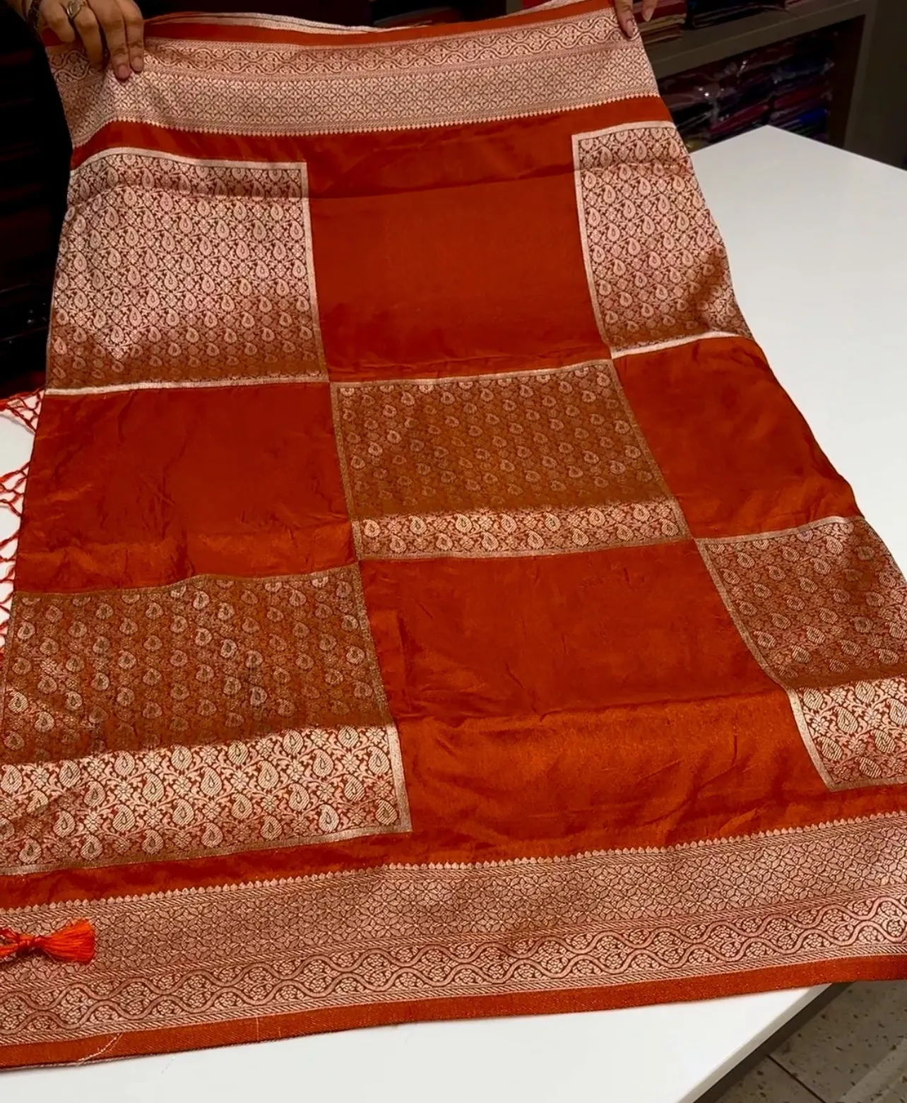 SEMI BANARASI SAREES  - IHA 15236