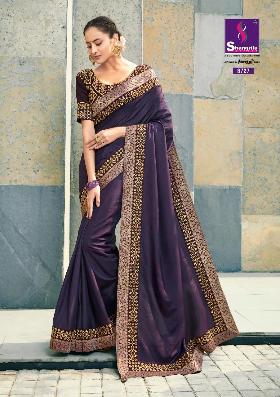 Shangrila Prints Sulochna Heavy Designer Wedding Collection Sarees