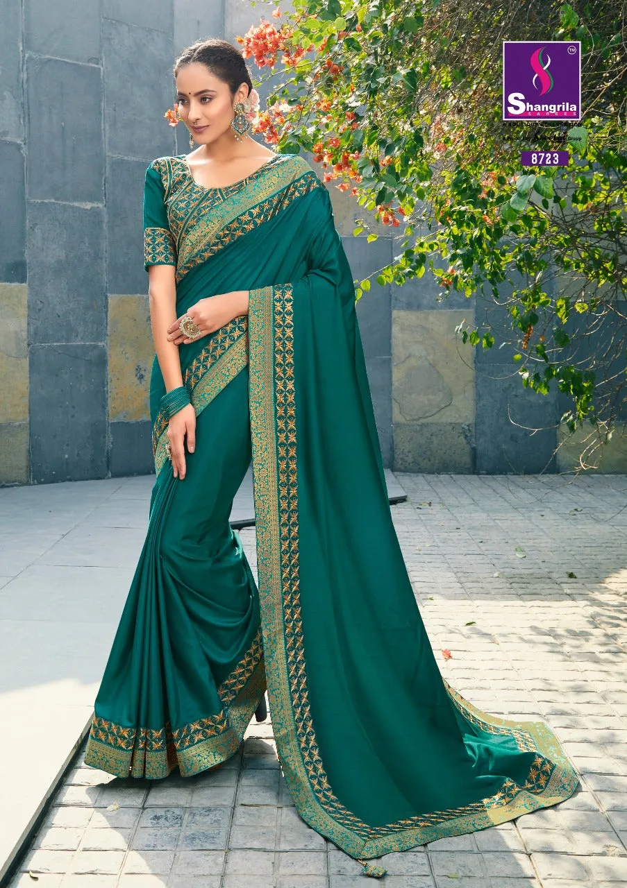 Shangrila Prints Sulochna Heavy Designer Wedding Collection Sarees