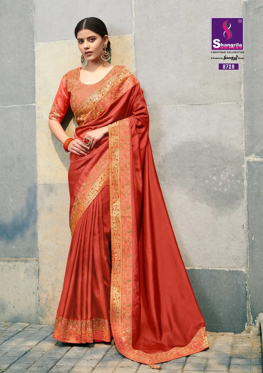 Shangrila Prints Sulochna Heavy Designer Wedding Collection Sarees